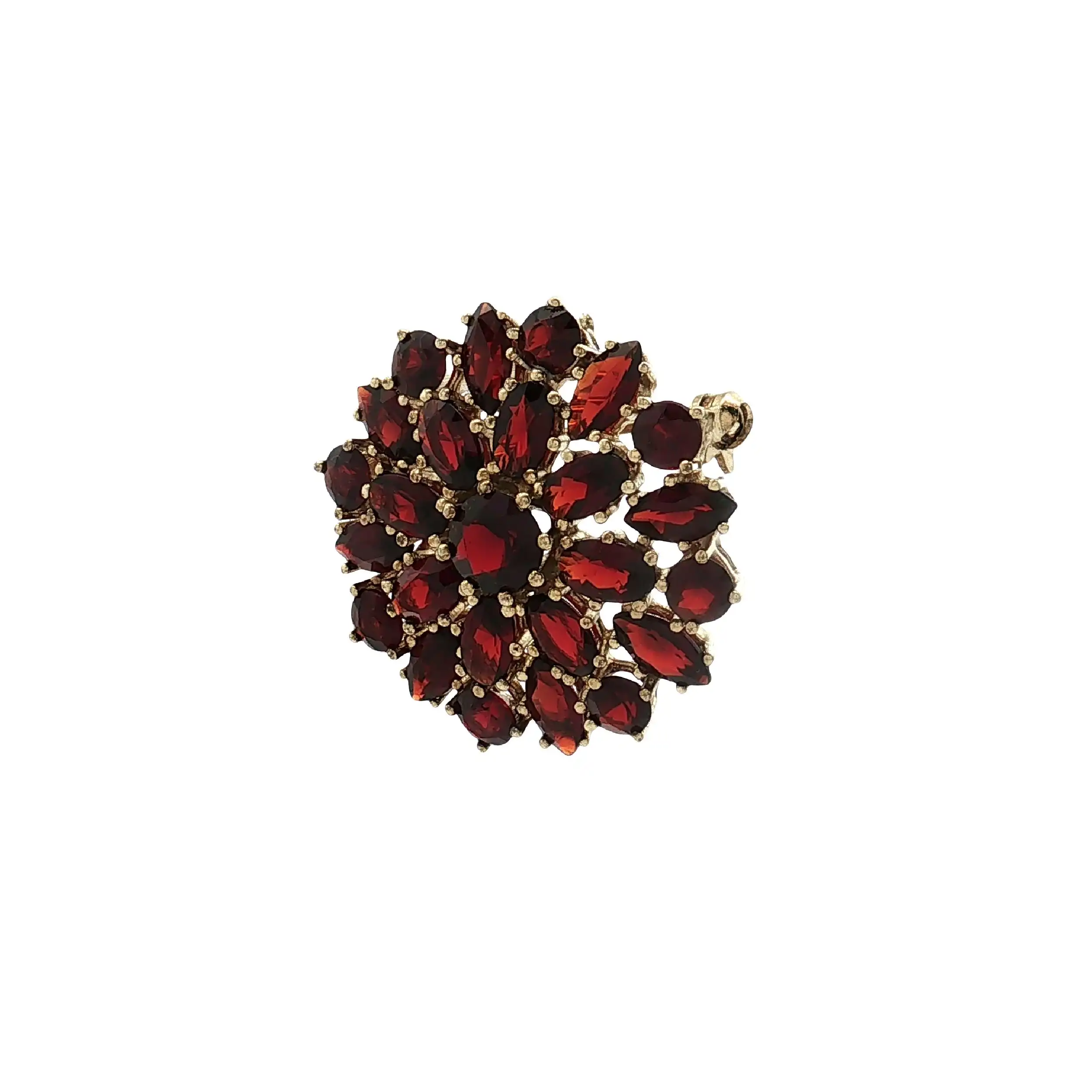 Anhänger / Nadel Gelbgold mit Granat Anhänger / Nadel Gelbgold mit Granat
