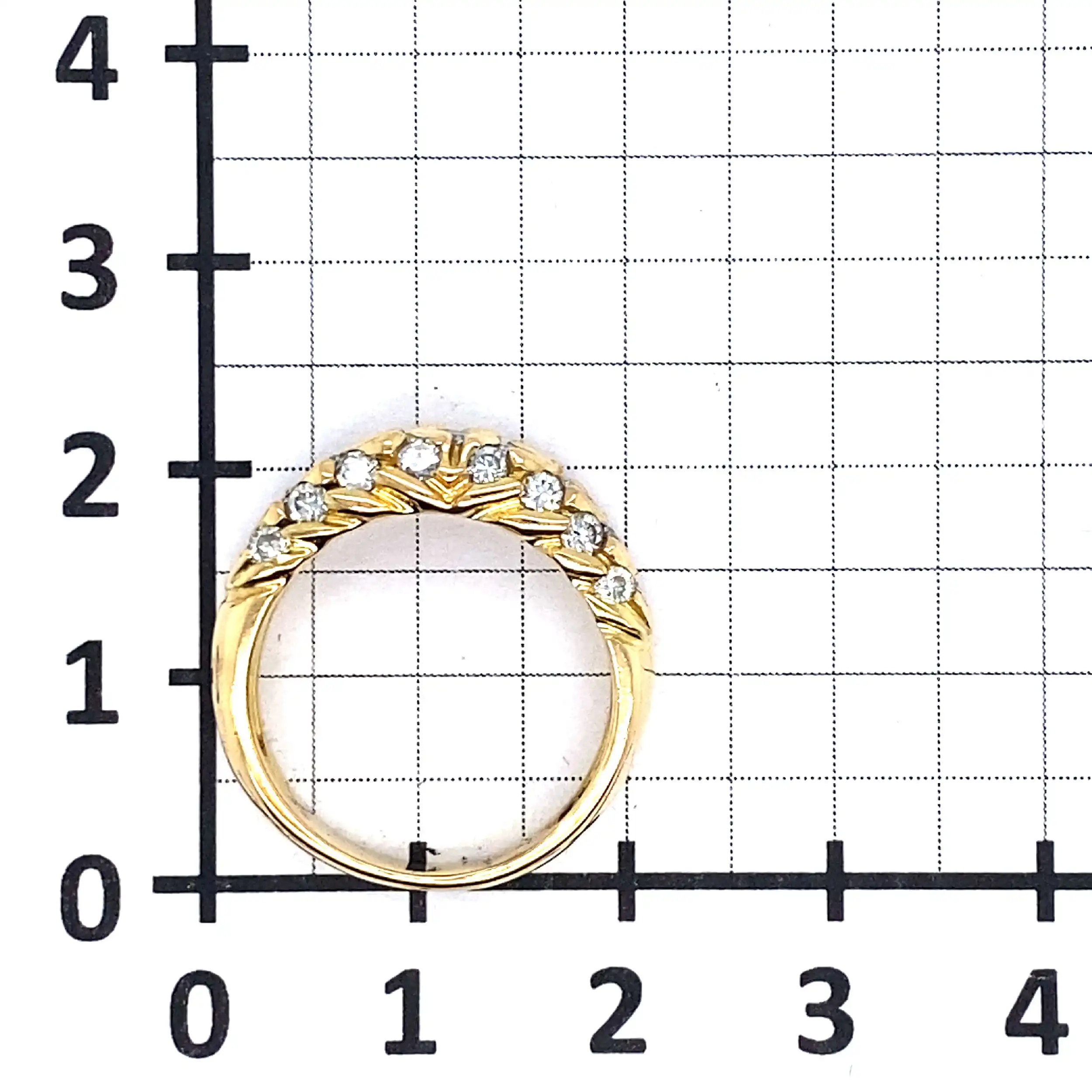 Ring Gelbgold mit 25 Brillanten Ring Gelbgold mit 25 Brillanten