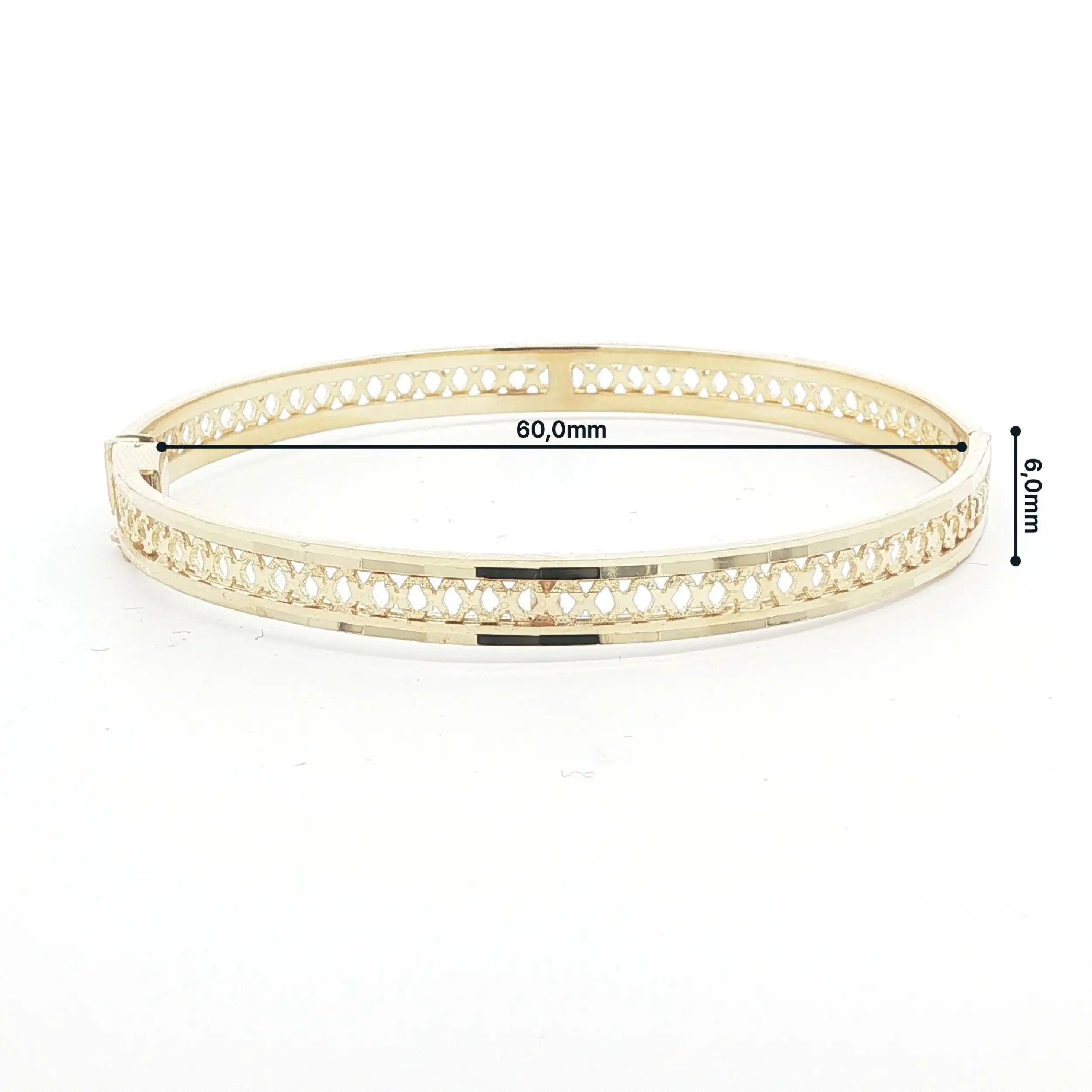 Armreif Gelbgold mit Muster