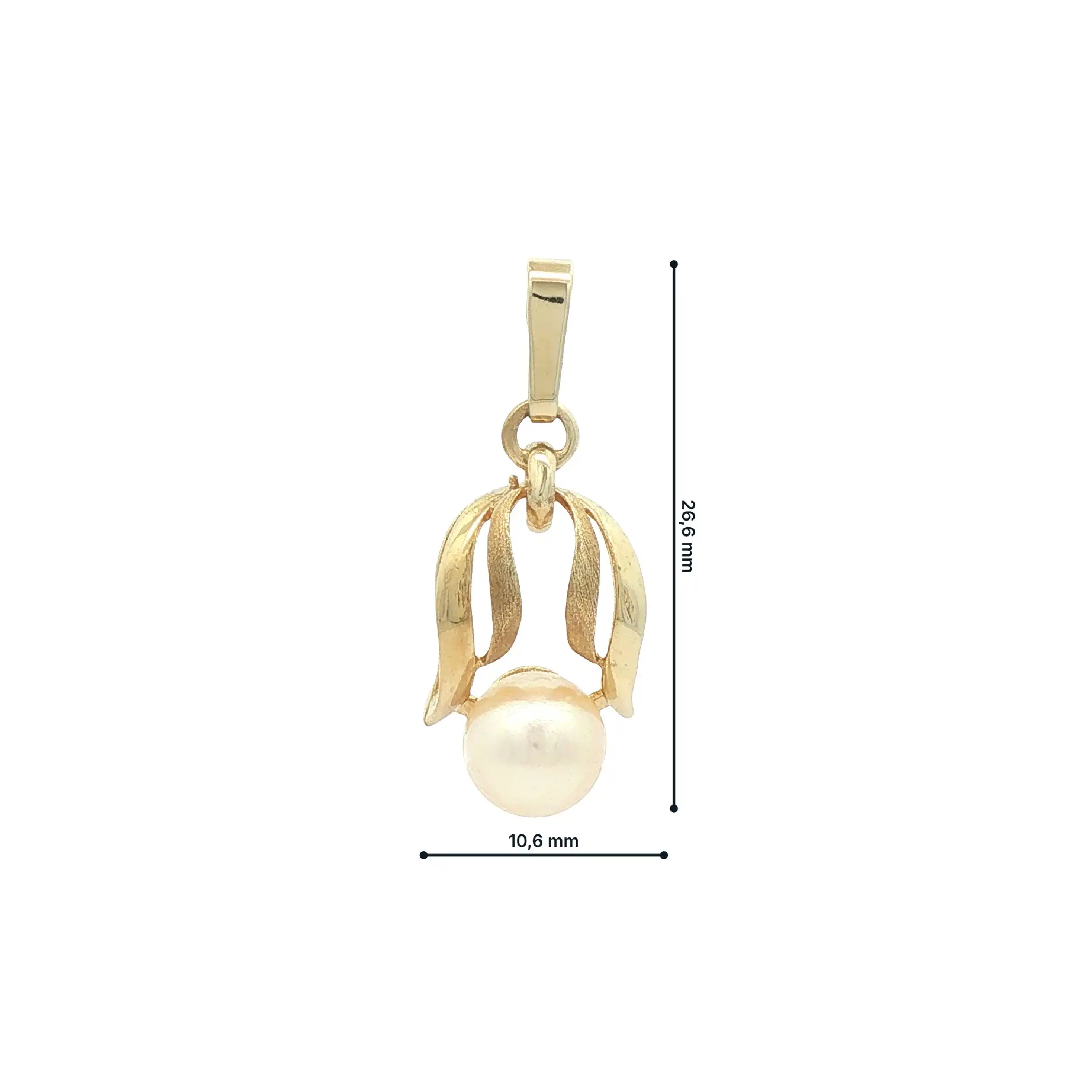 Anhänger Gelbgold mit Perle Anhänger Gelbgold mit Perle