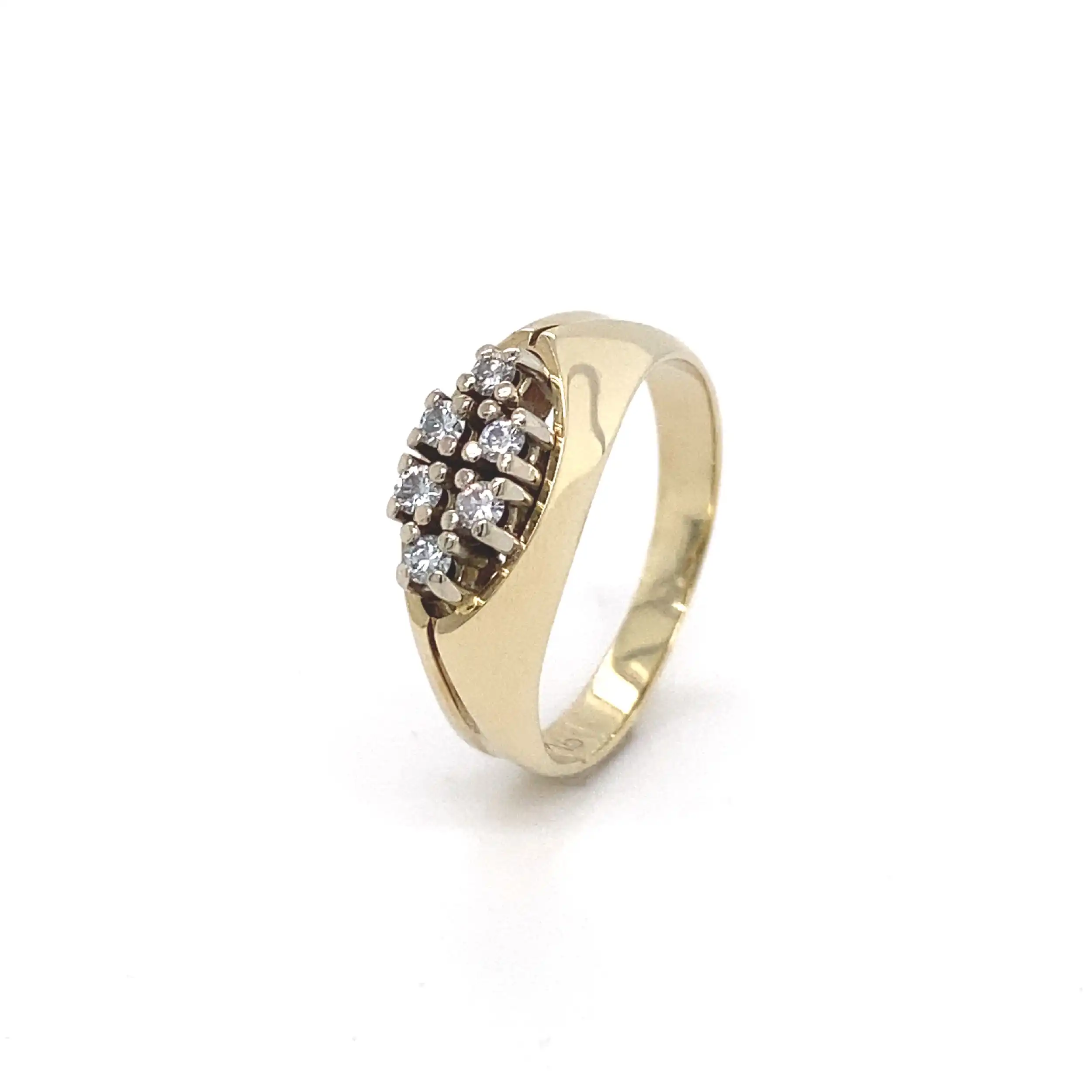 Ring Gelbgold mit Brillanten