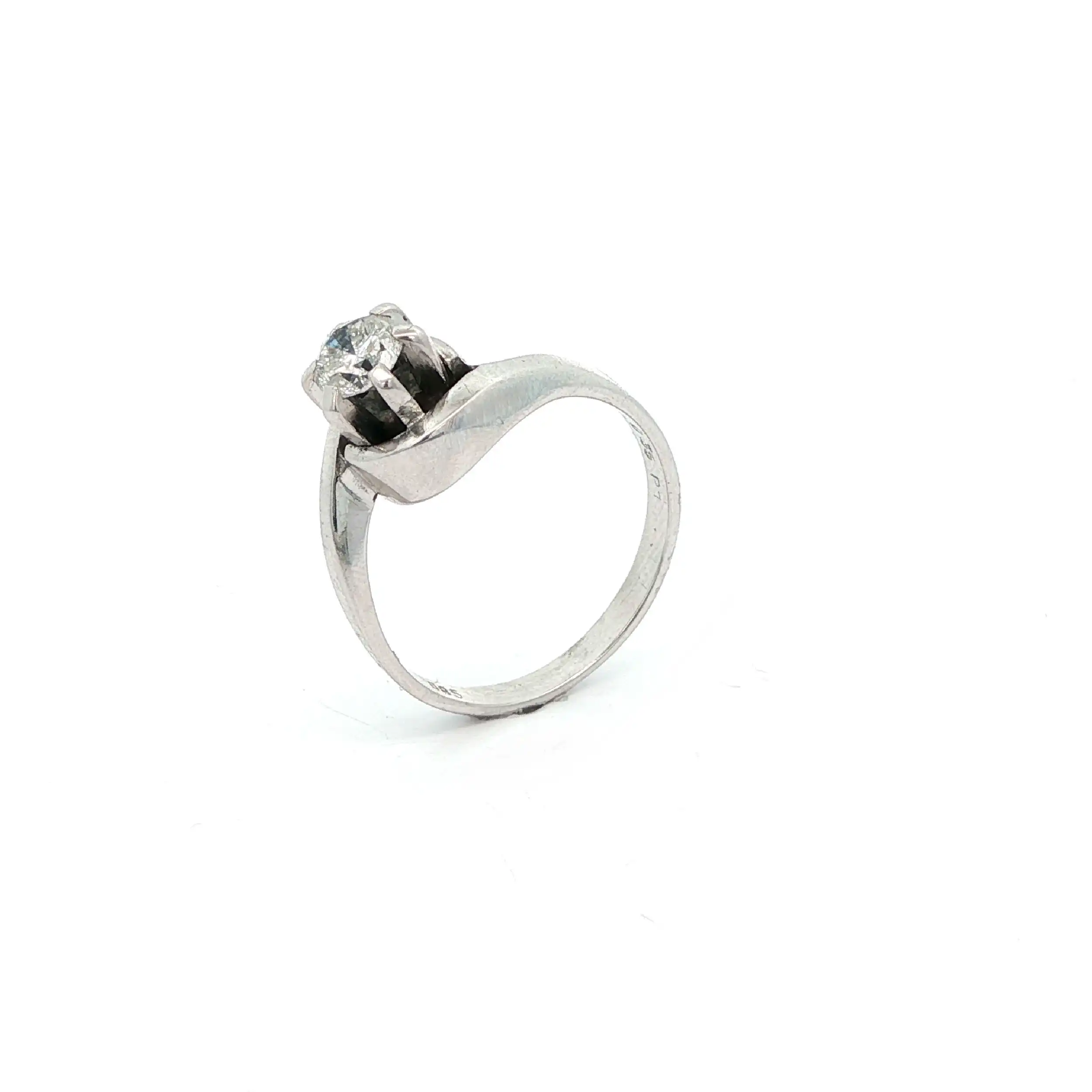 Ring Weißgold mit Brillant Solitär