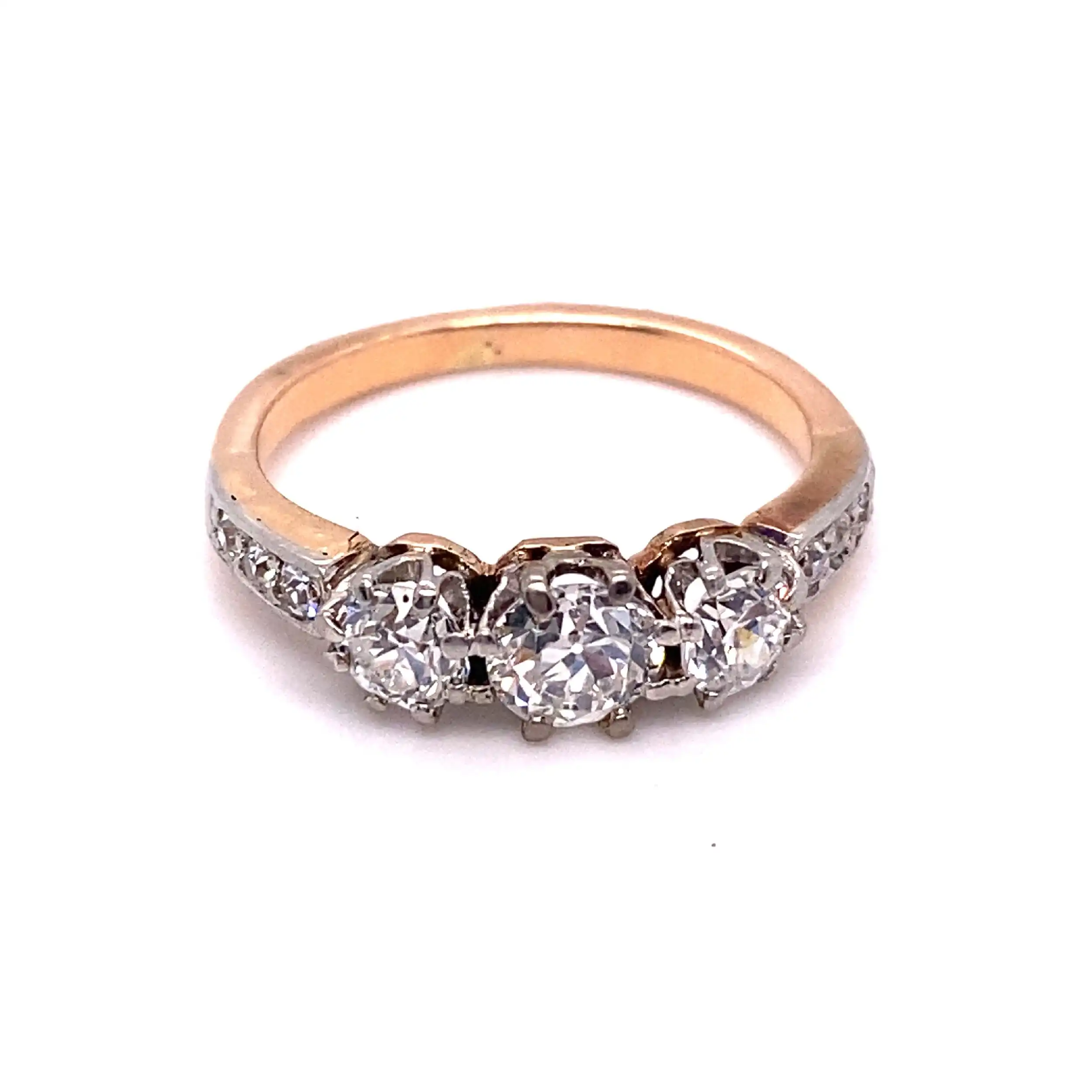 Ring Bicolor mit Brillanten und Diamanten Ring Bicolor mit Brillanten und Diamanten