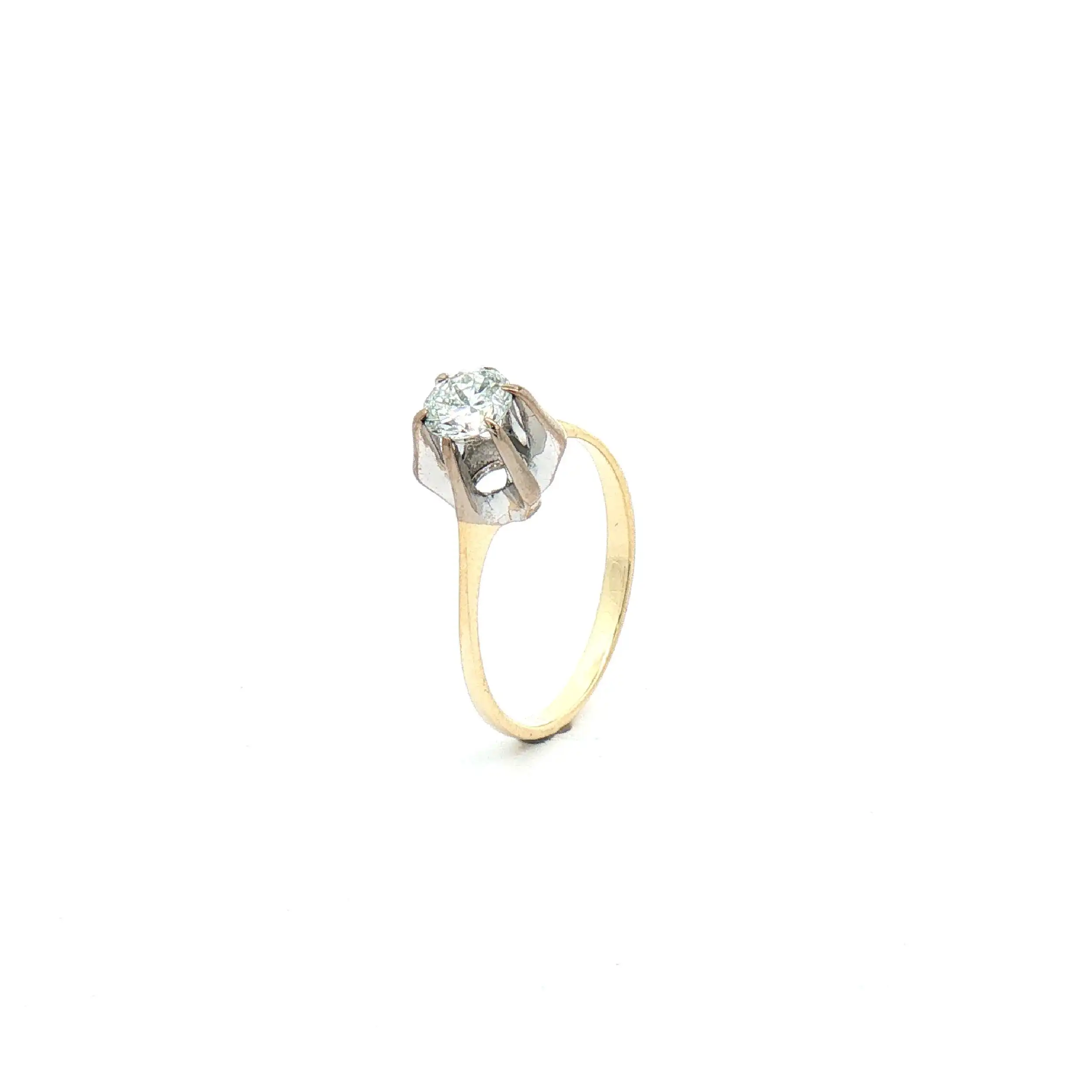 Ring Bicolor mit Brillant Ring Bicolor mit Brillant