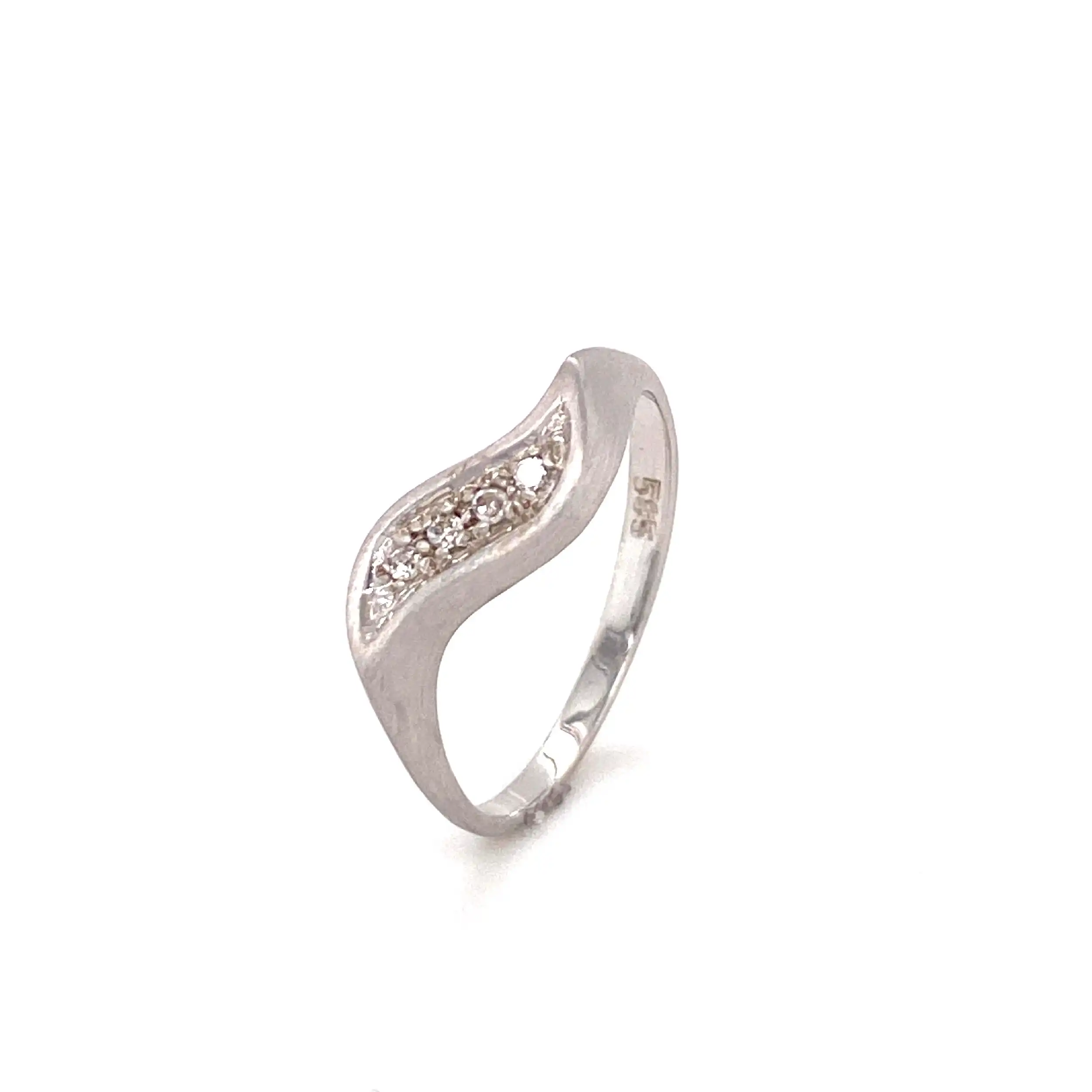 Ring Weißgold mit Diamanten