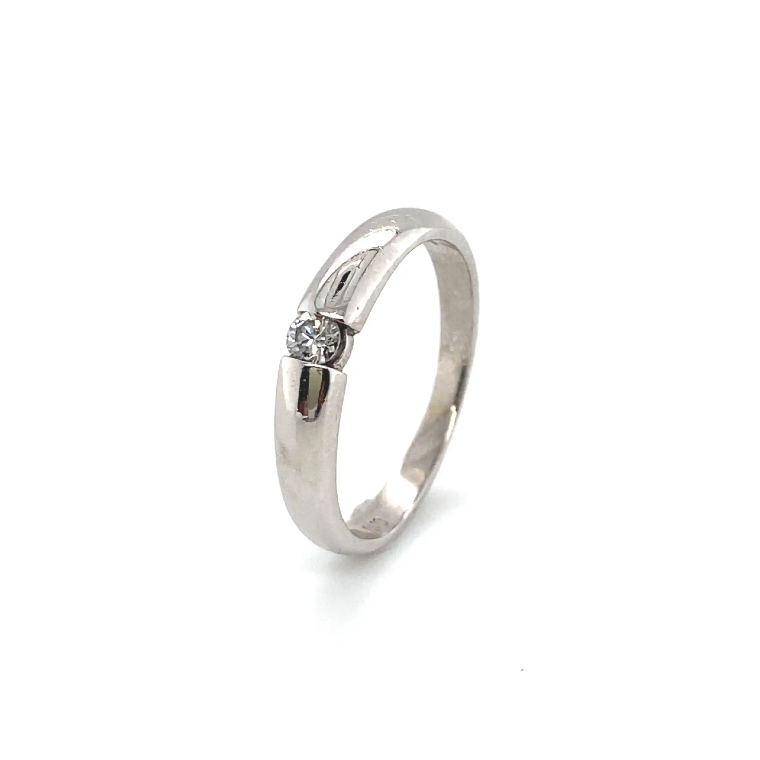 Ring Weißgold Christ mit Brillant Ring Weißgold Christ mit Brillant