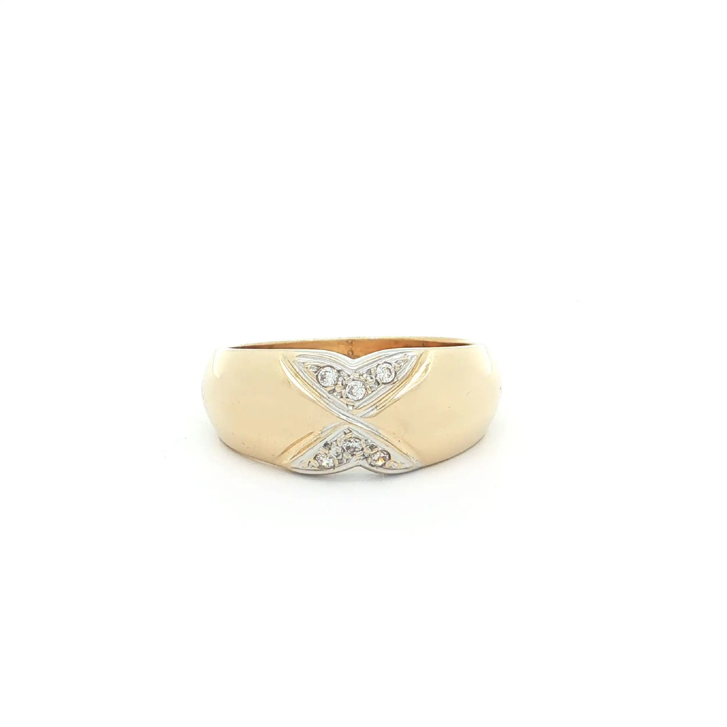 Ring Bicolor mit Zirkonia