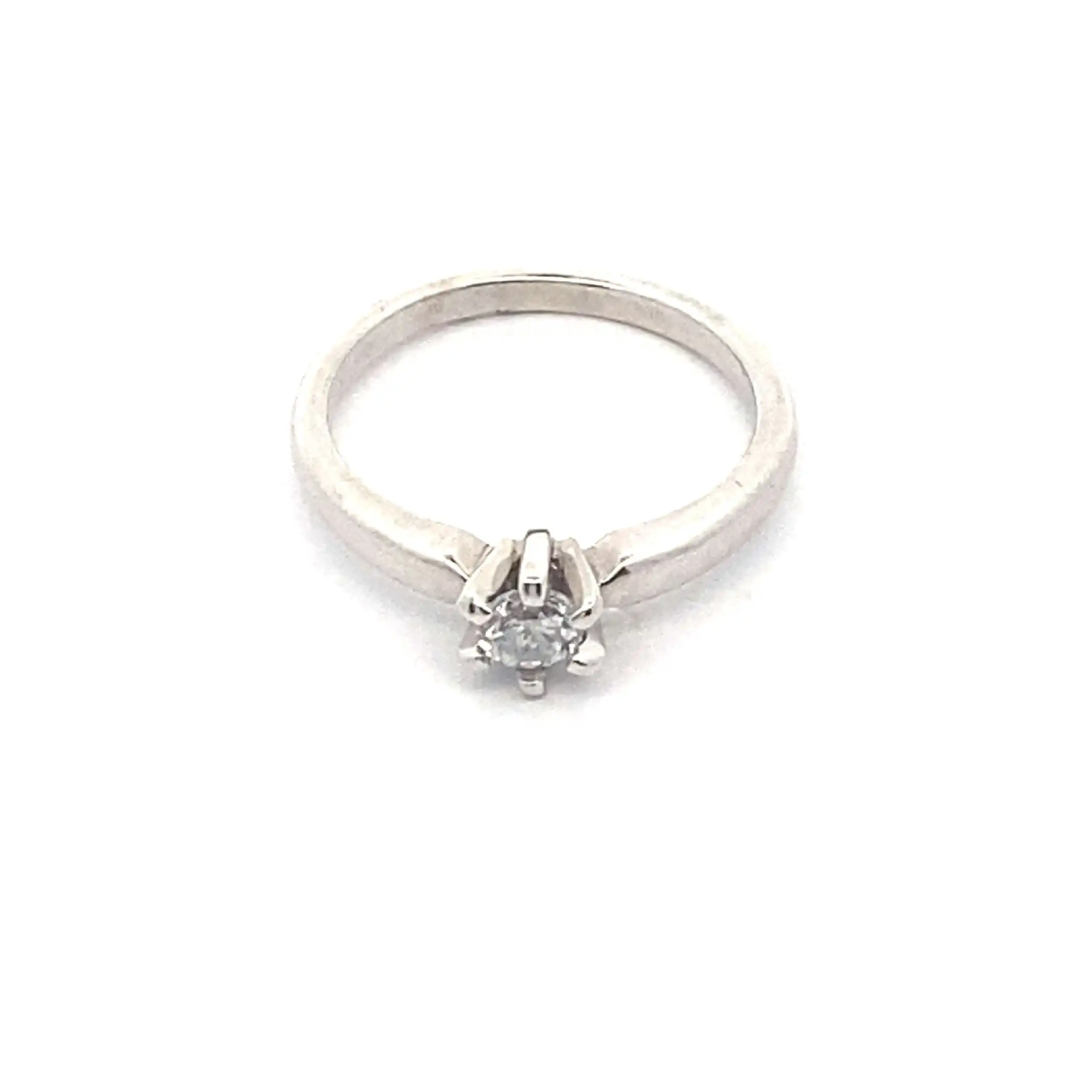 Solitärring Weißgold mit Brillant