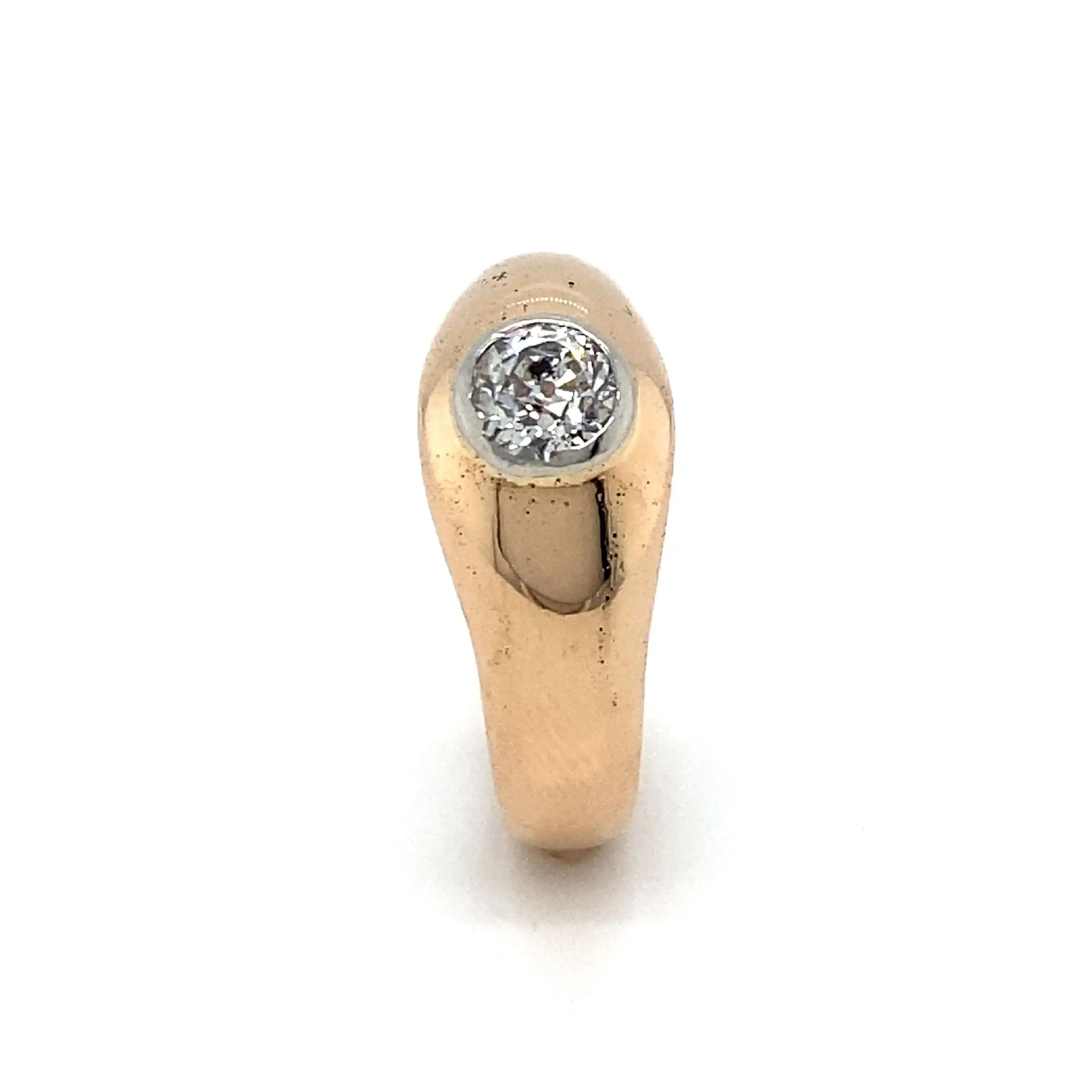 Ring Bicolor mit Altschliffdiamant Ring Bicolor mit Altschliffdiamant