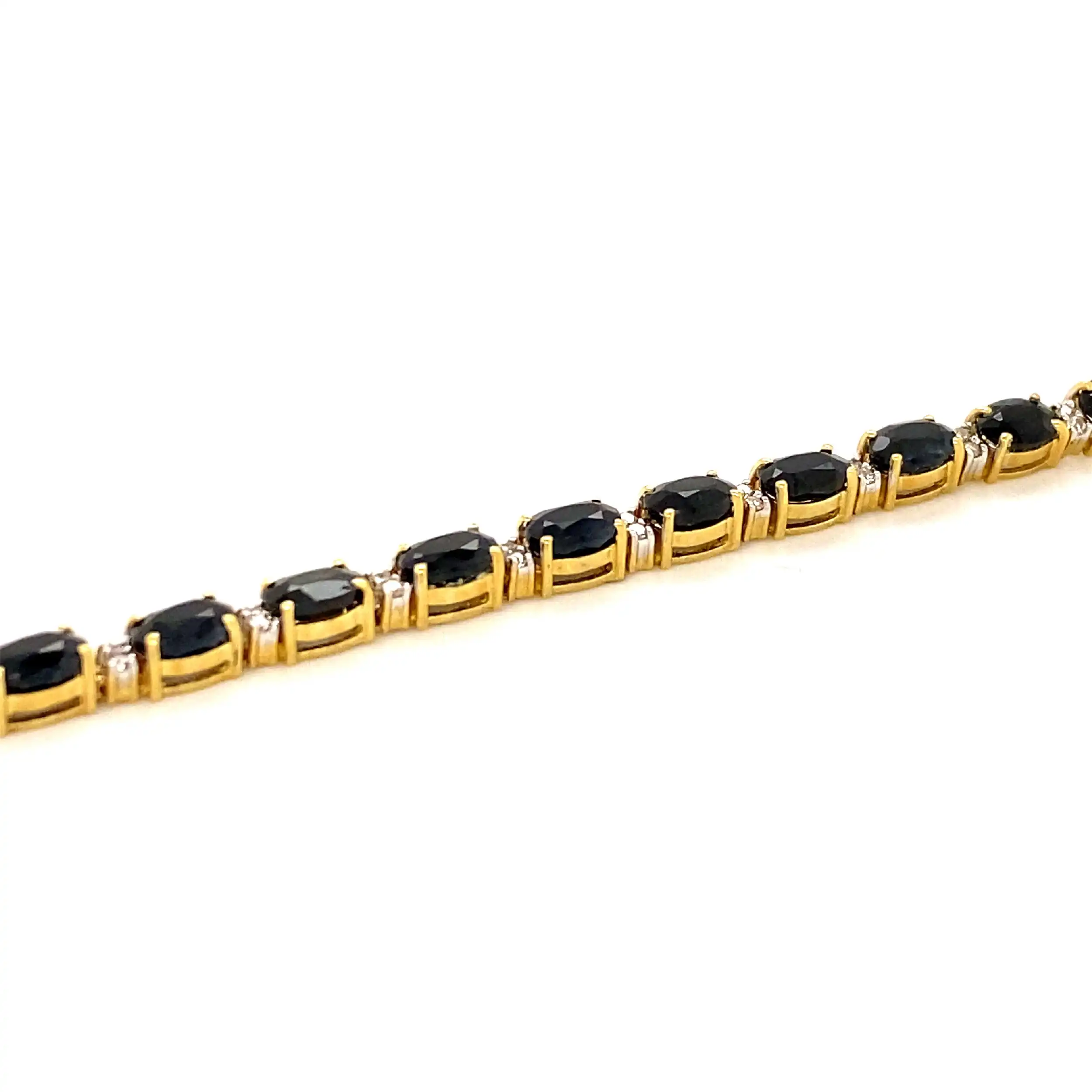 Armband Gelbgold mit Saphiren, Brillanten und EPL Expertise Armband Gelbgold mit Saphiren, Brillanten und EPL Expertise