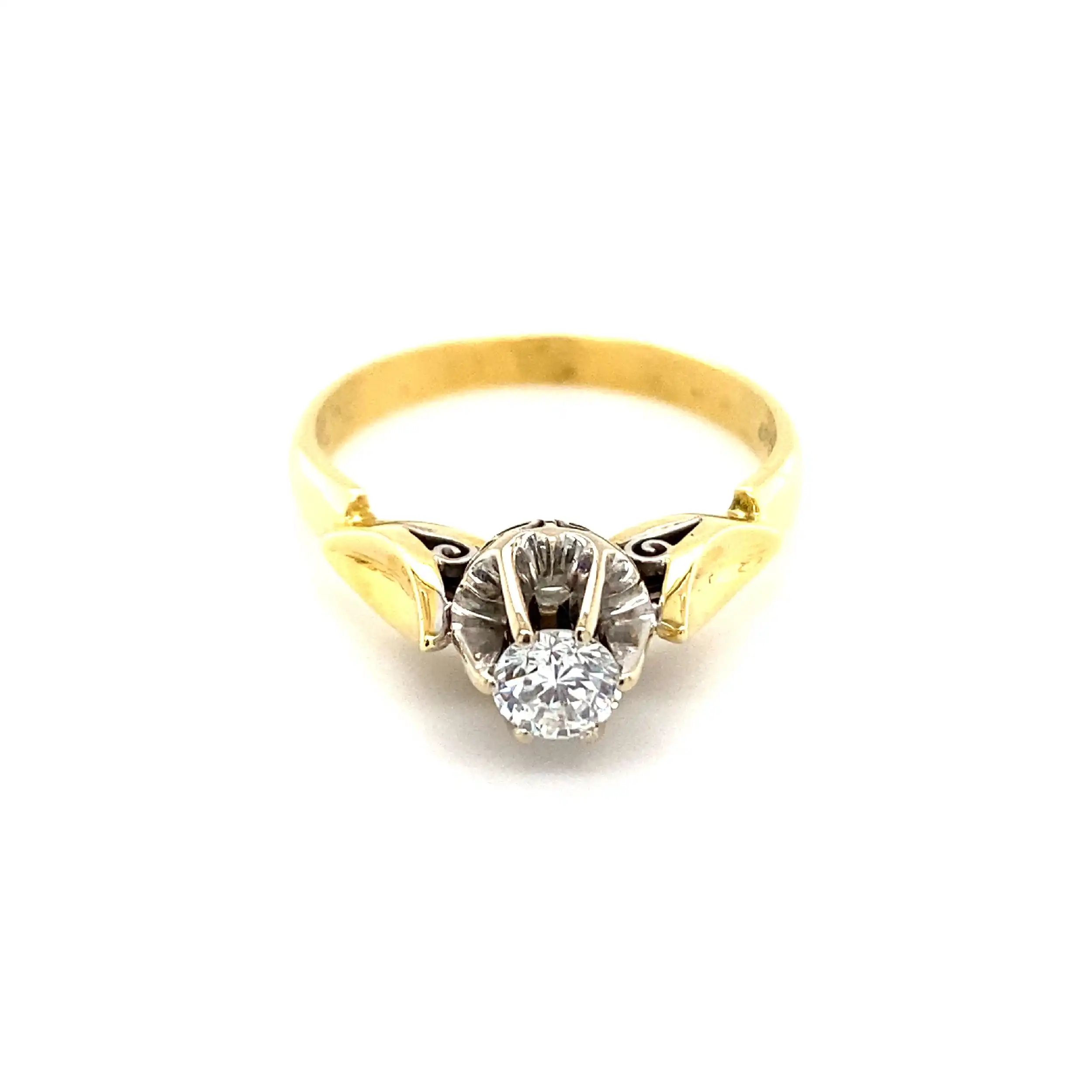 Ring Bicolor mit Brillant Ring Bicolor mit Brillant