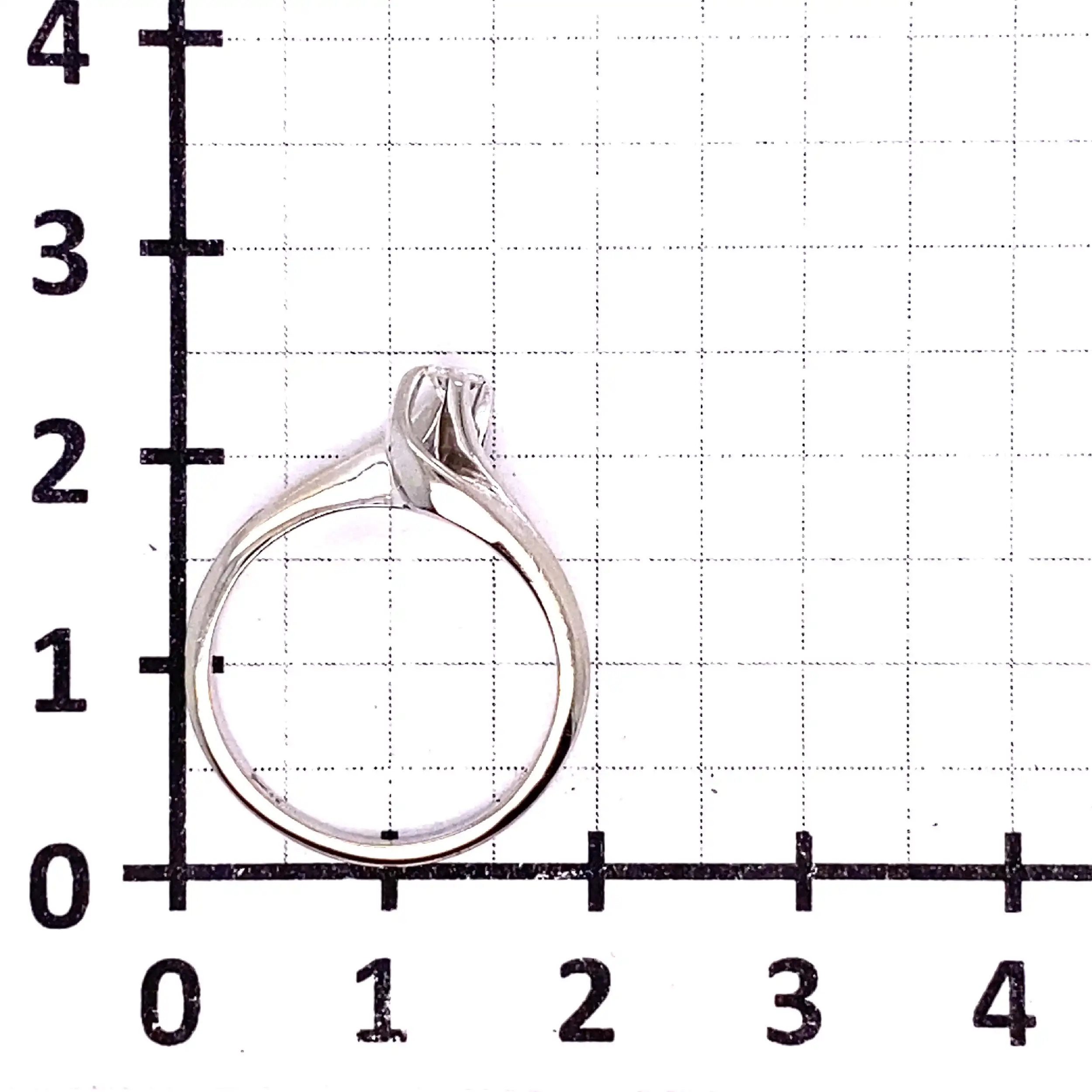 Ring Weißgold mit Brillant Ring Weißgold mit Brillant