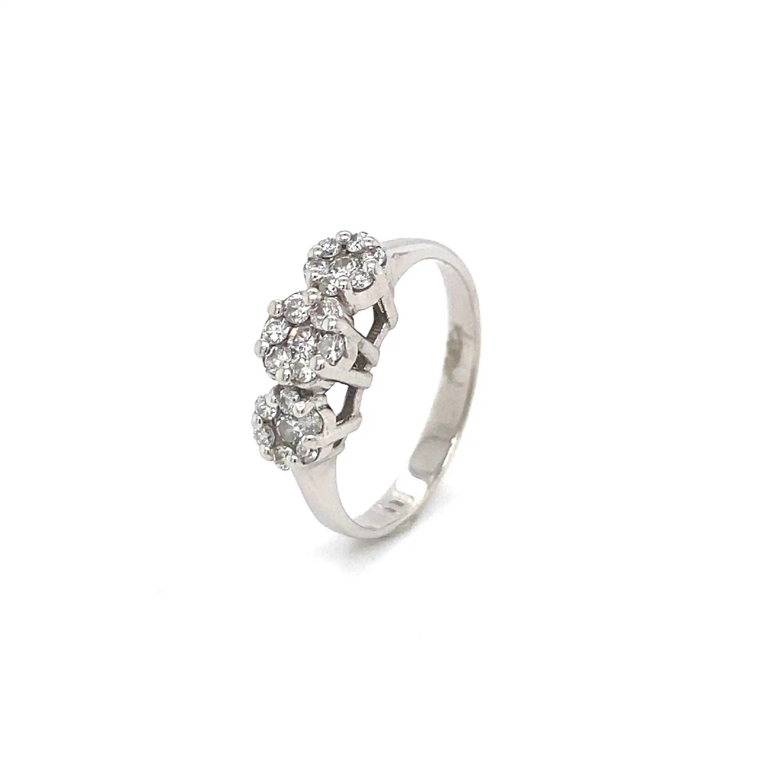 Ring Weißgold mit Brillanten Ring Weißgold mit Brillanten