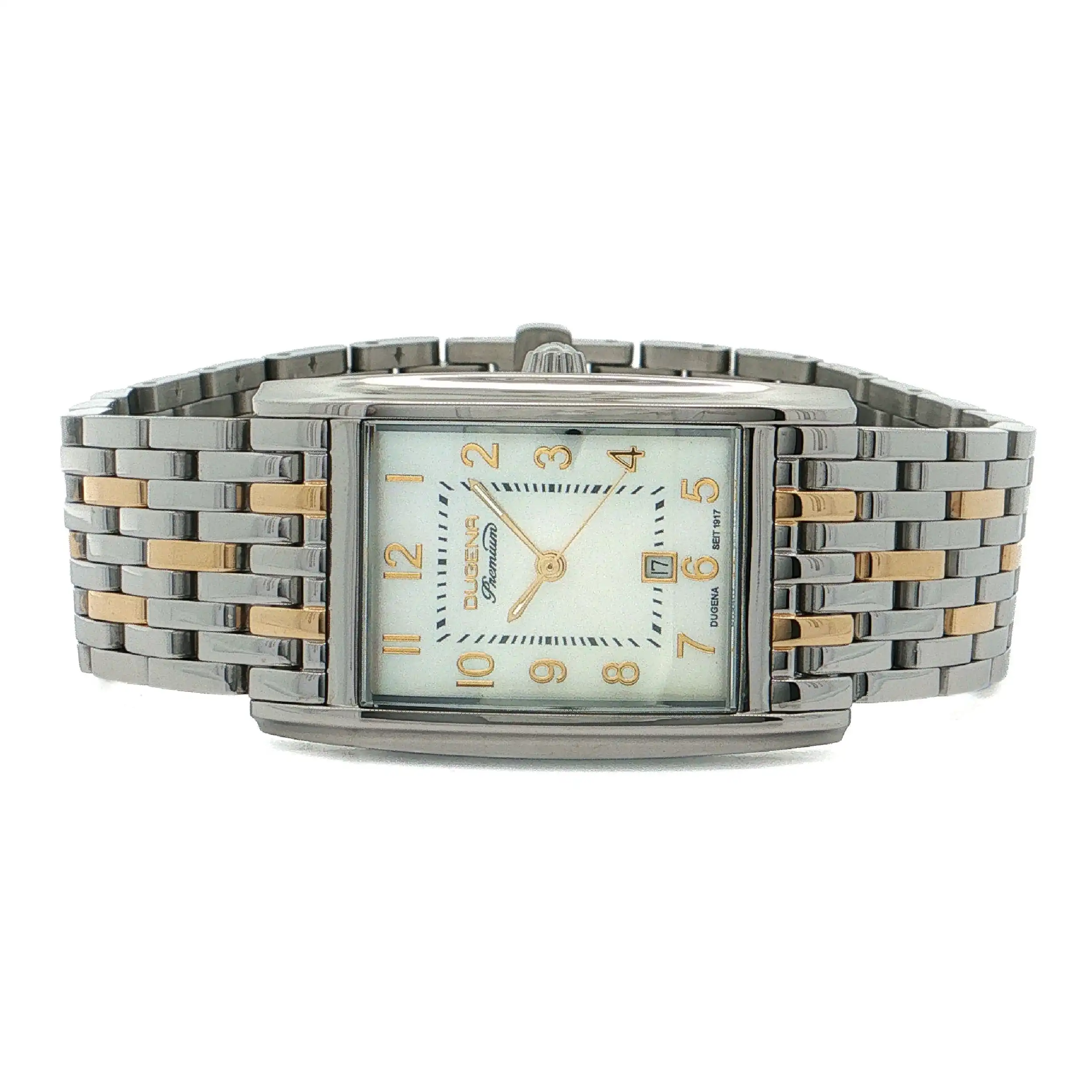 Damenuhr Dugena Quadra Artdéco 7000122-1 mit Box