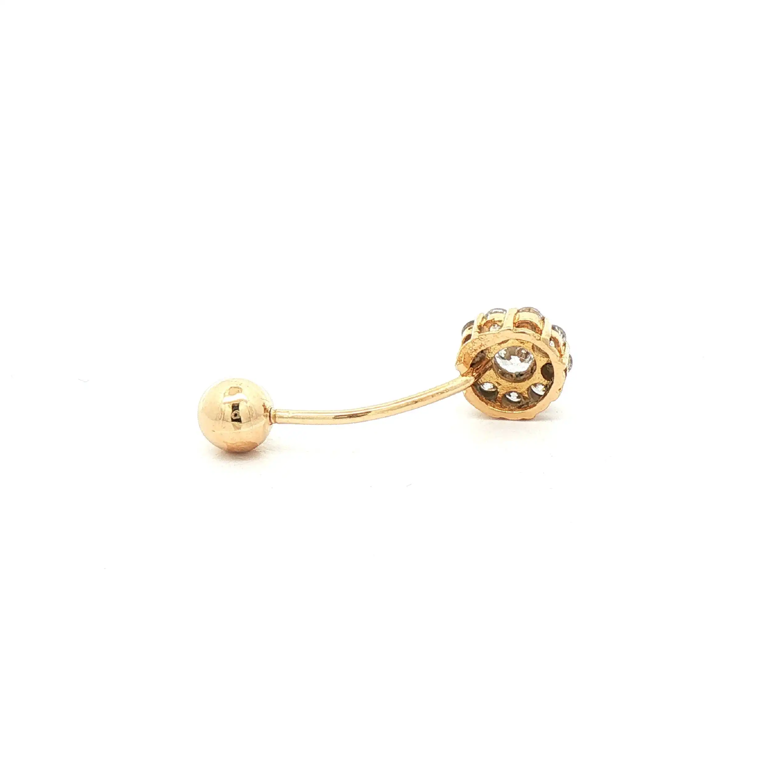 Piercing Gelbgold mit Zirkonia Piercing Gelbgold mit Zirkonia