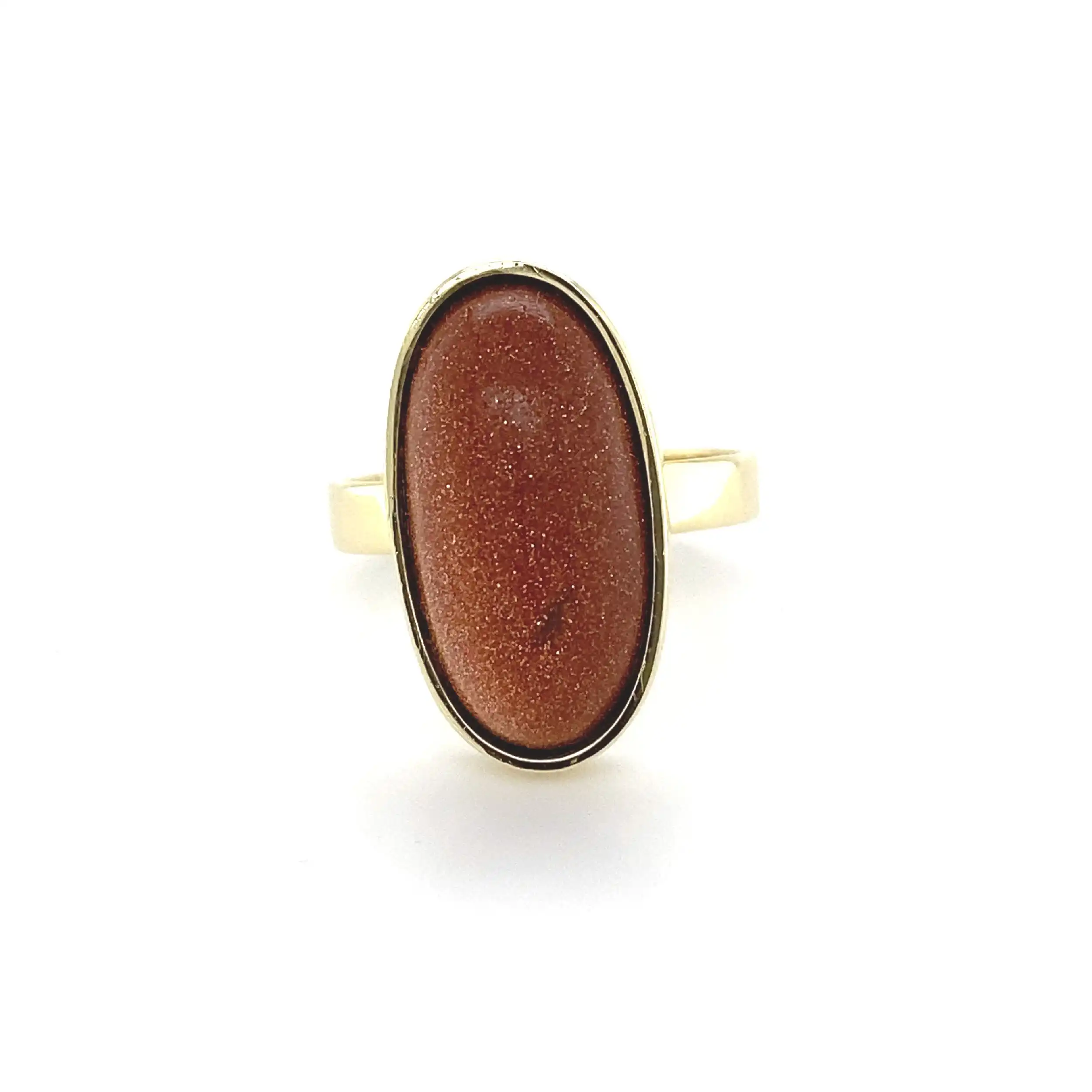 Ring Gelbgold mit braunem Goldfluss Ring Gelbgold mit braunem Goldfluss