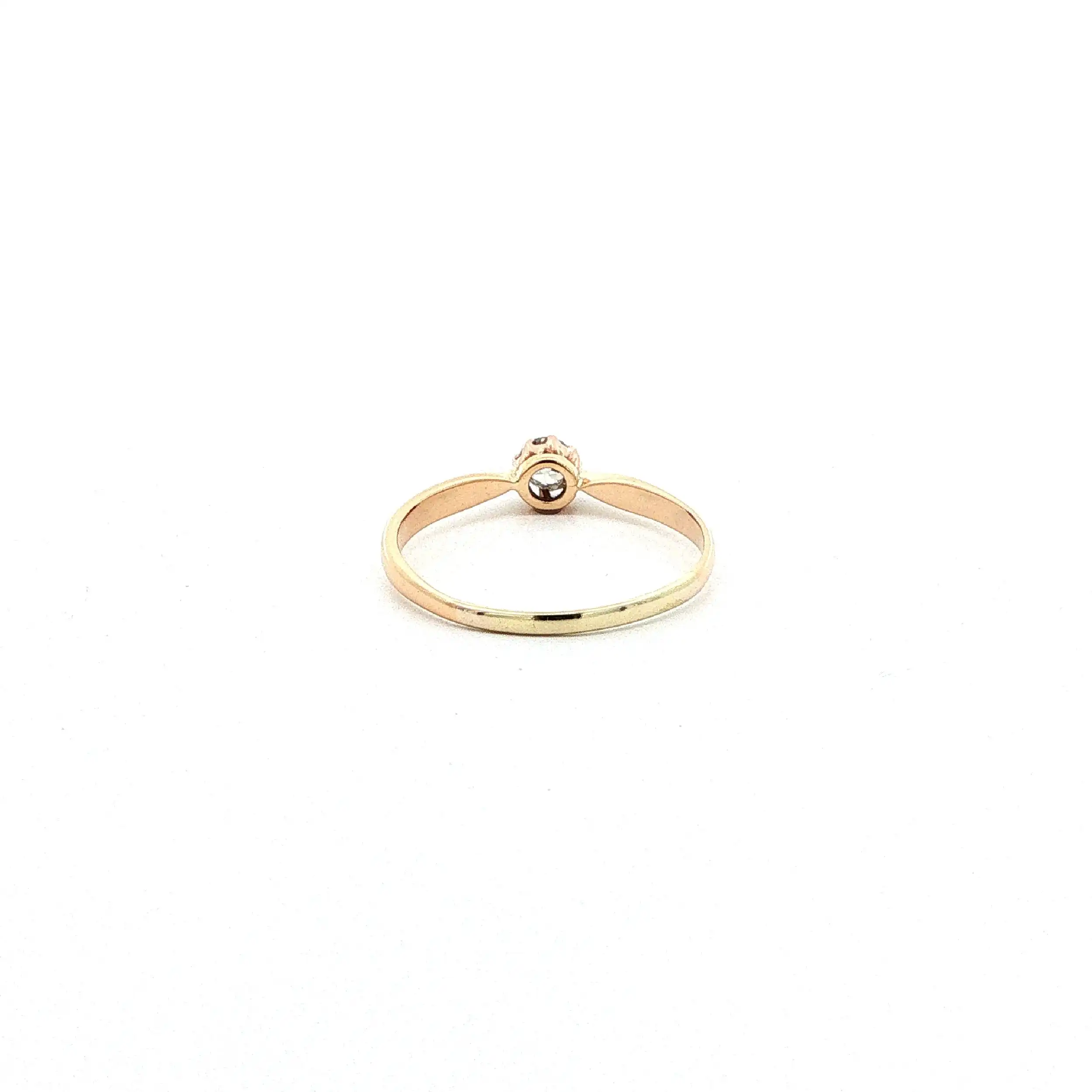 Ring Roségold mit Altschliff-Brillant Ring Roségold mit Altschliff-Brillant