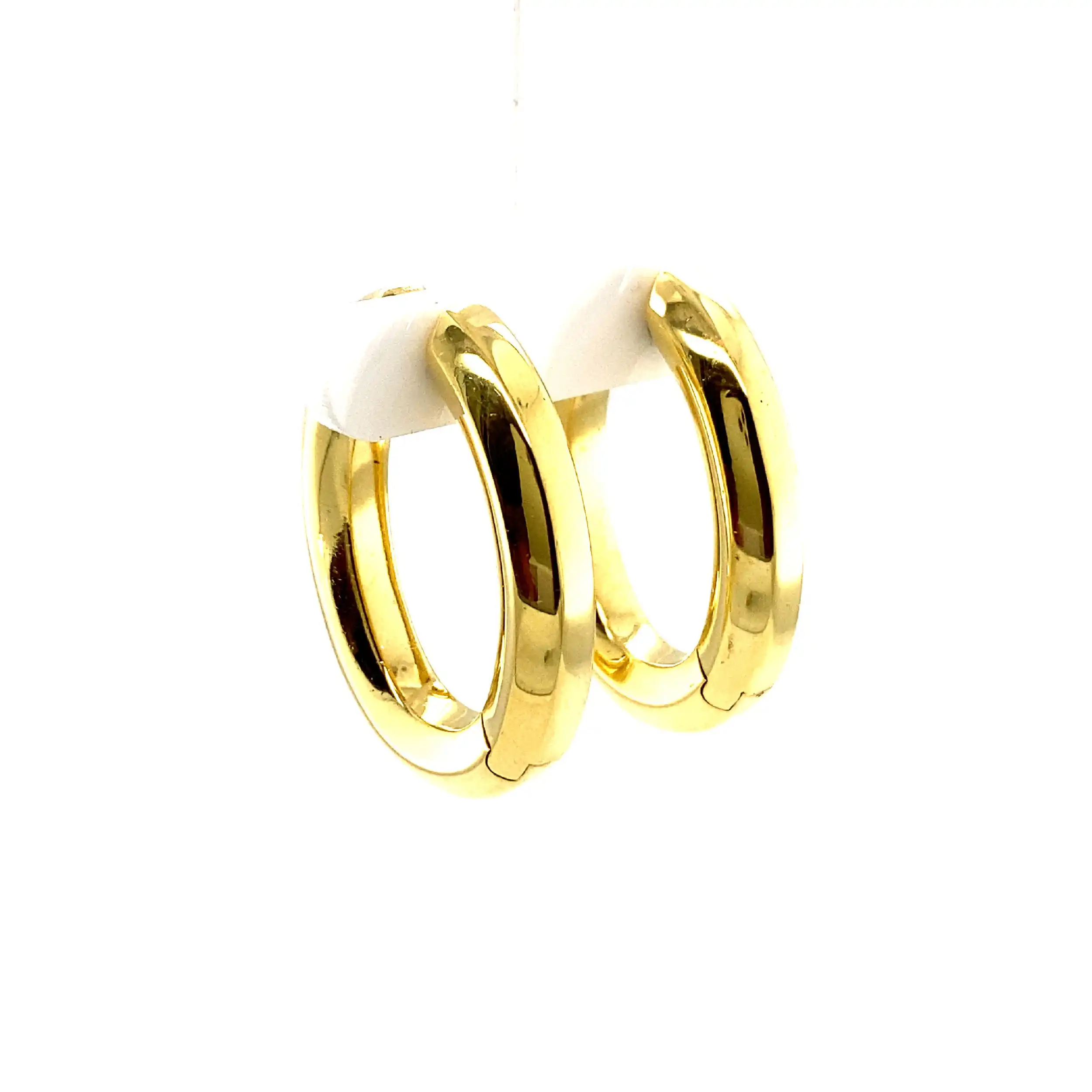P. Creolen Gelbgold mit Brillanten