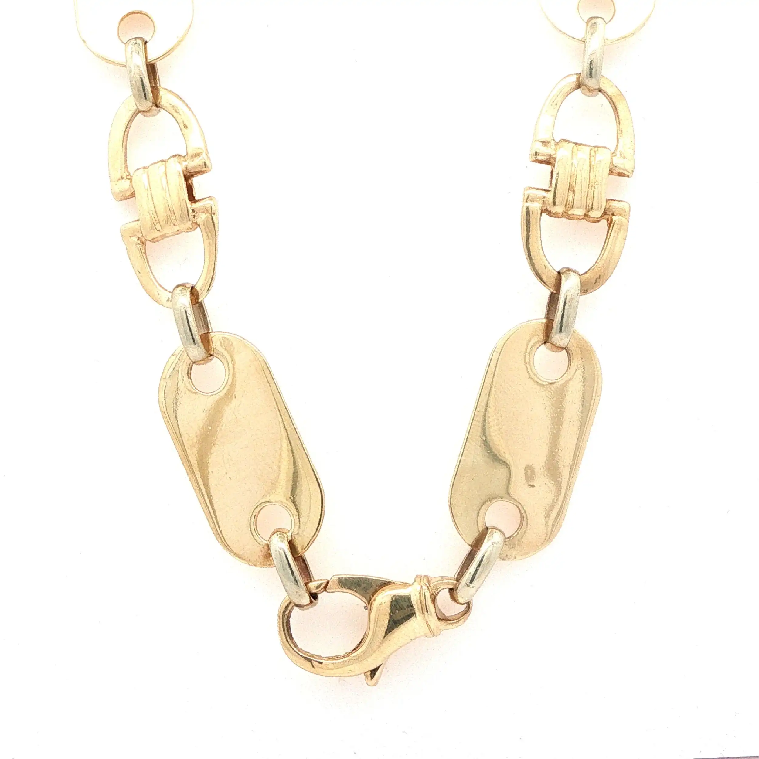 Plattenkette Gelbgold