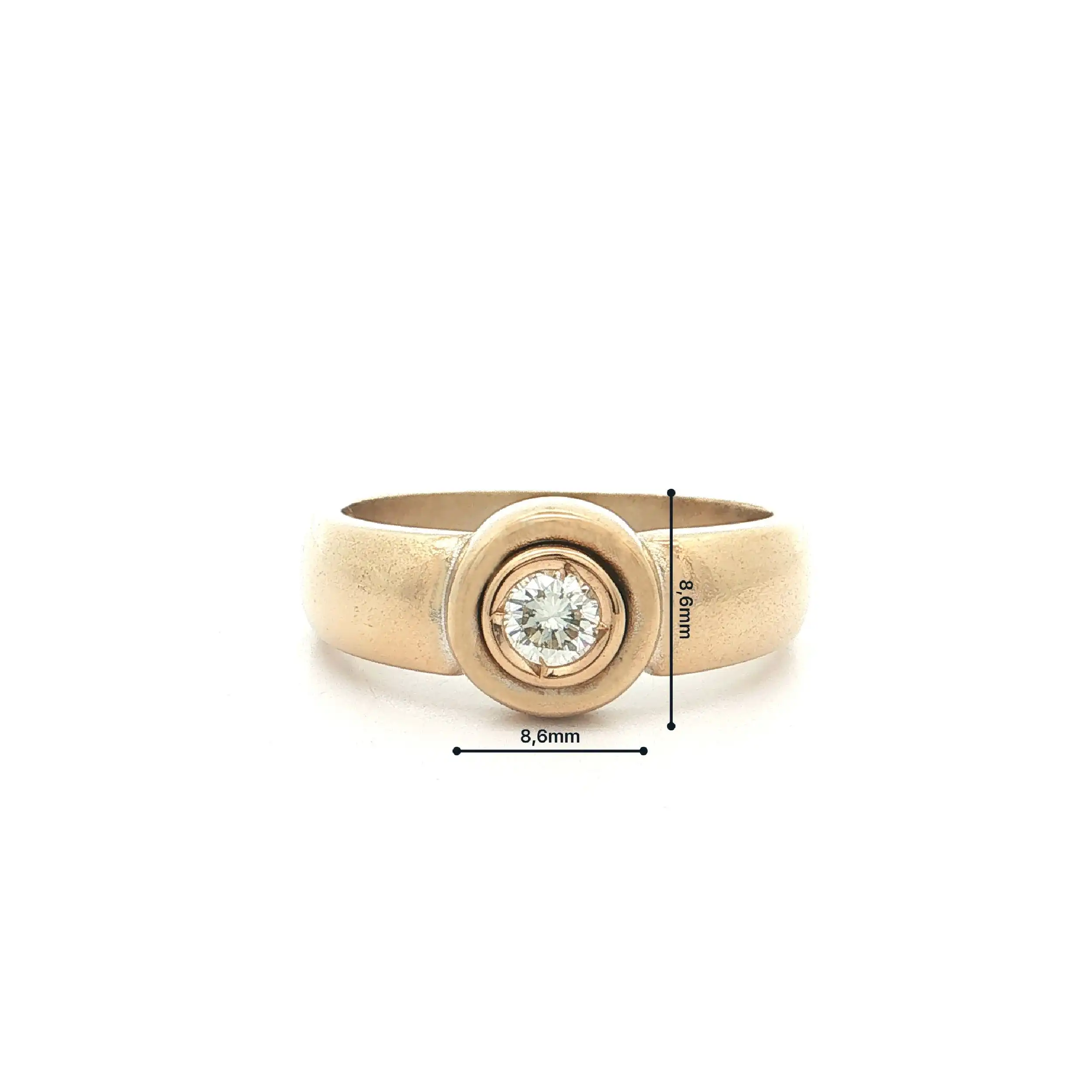 Ring Gelbgold mit Brillant