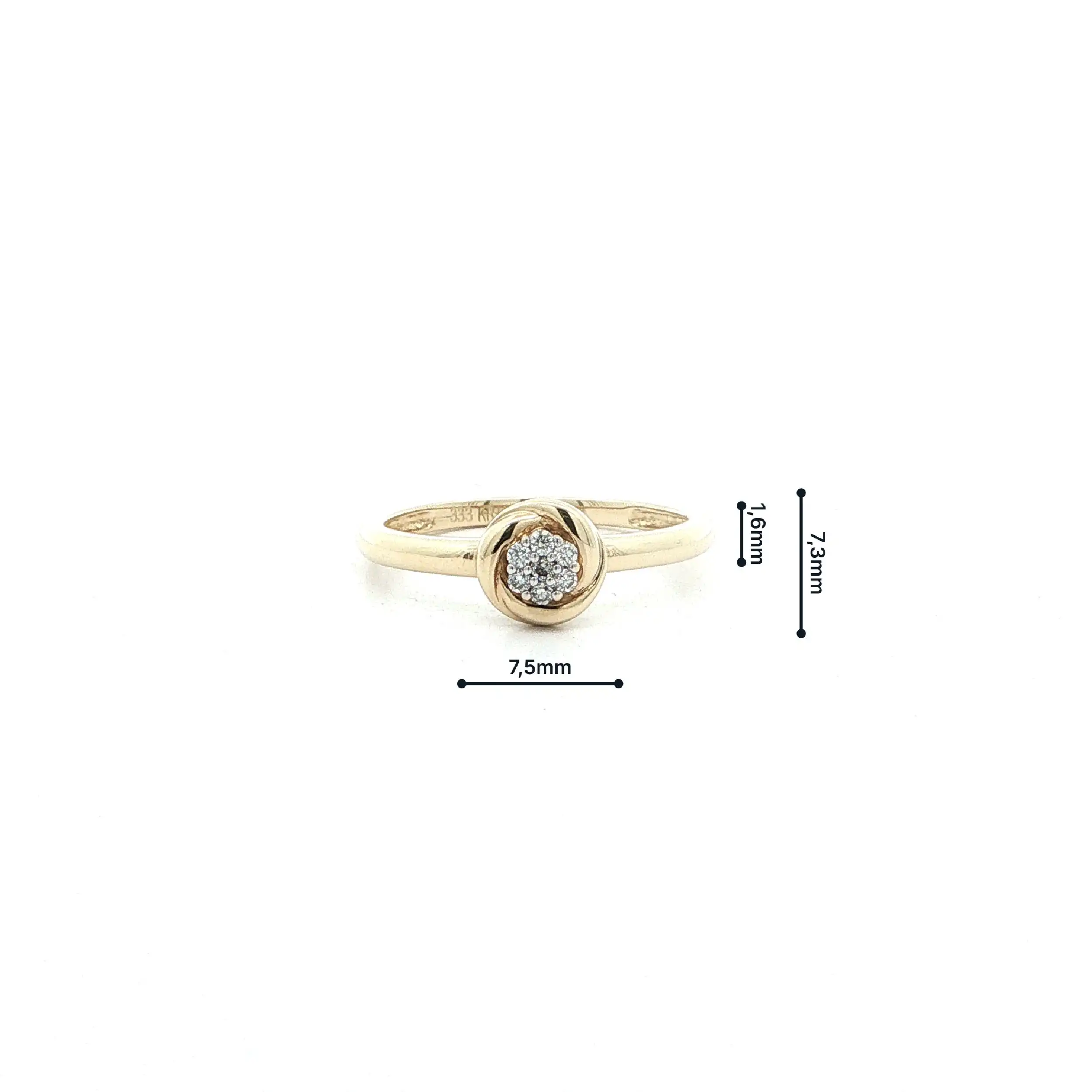 Ring Gelbgold mit Brillanten