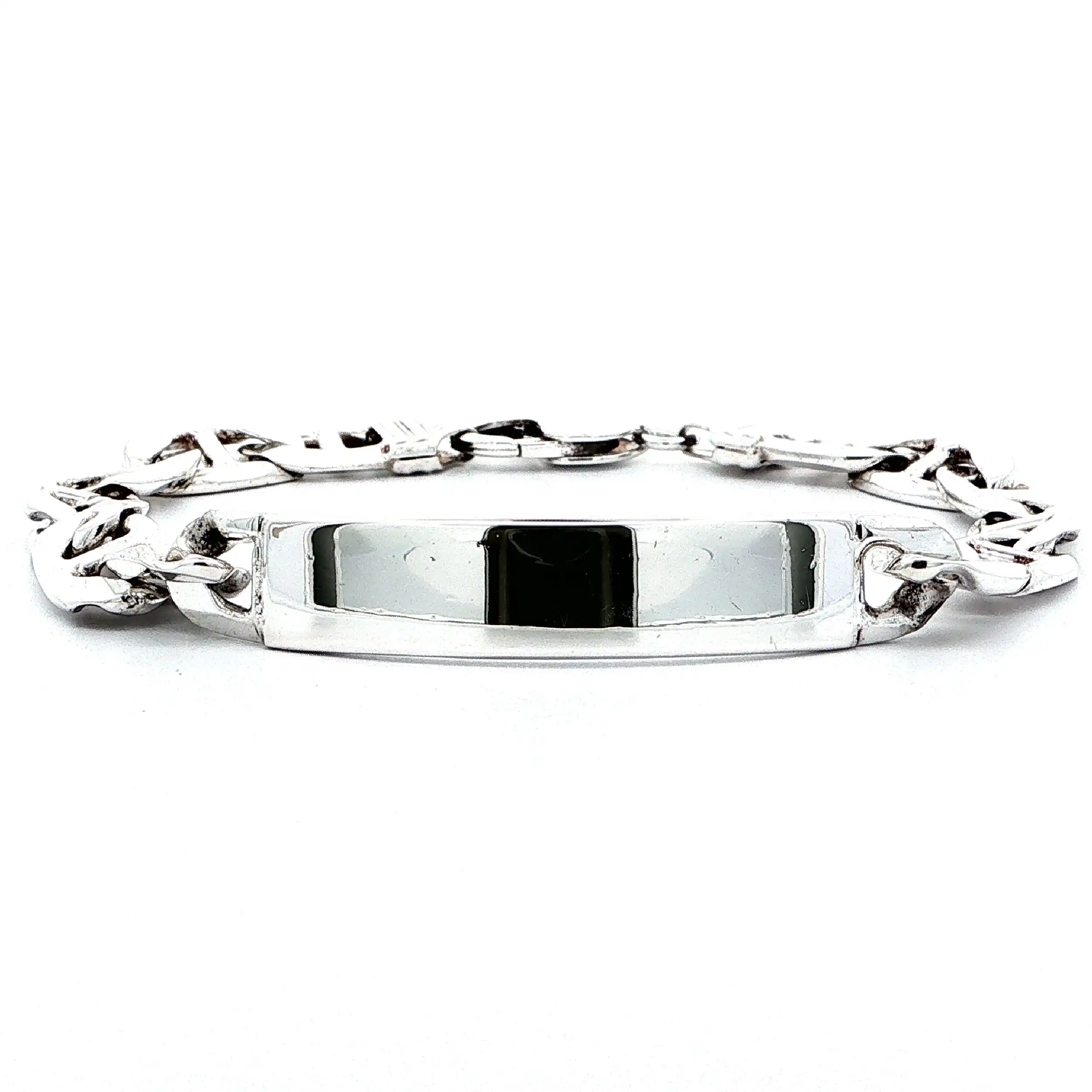 Ident-Panzerarmband Silber