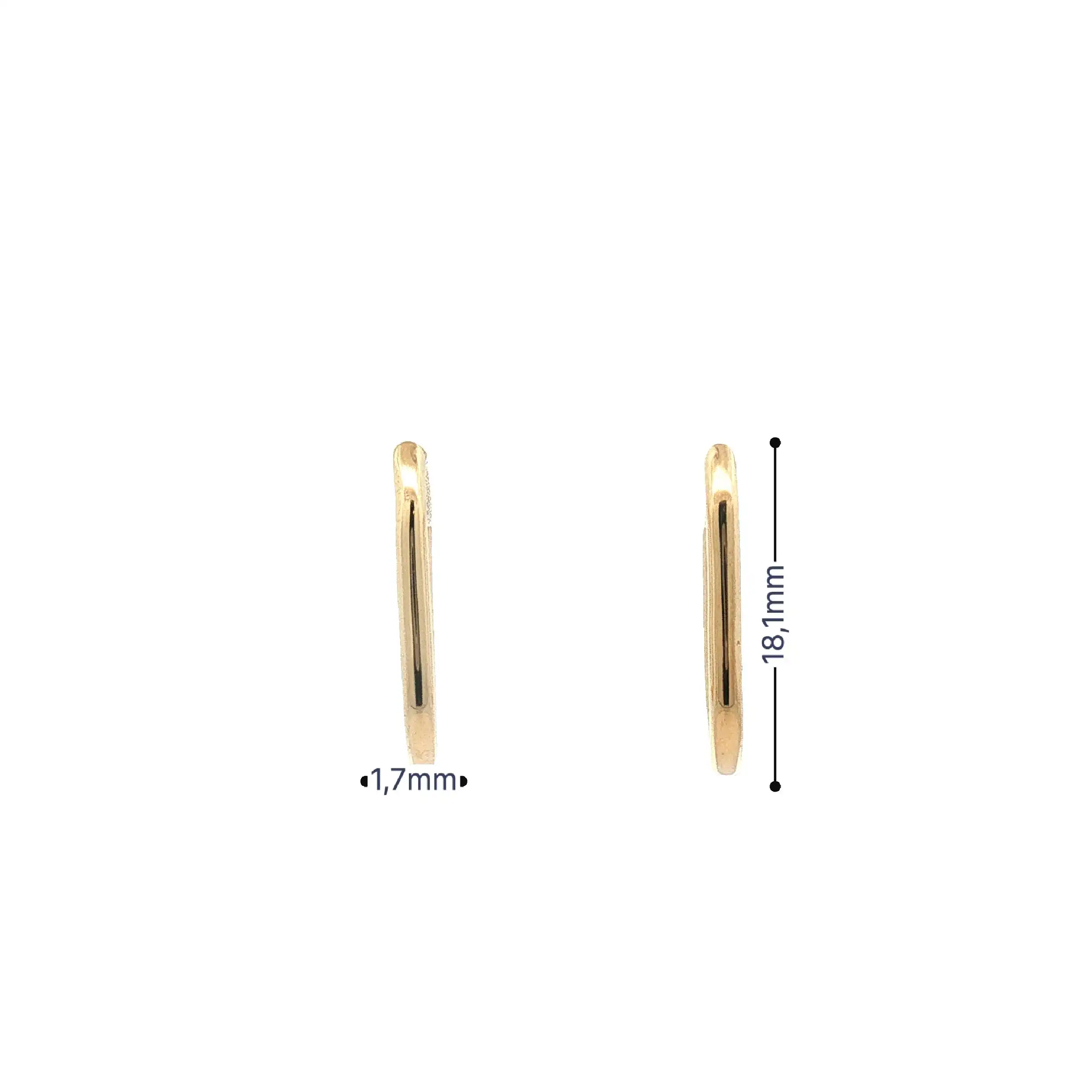Creolen Gelbgold Oval Creolen Gelbgold Oval