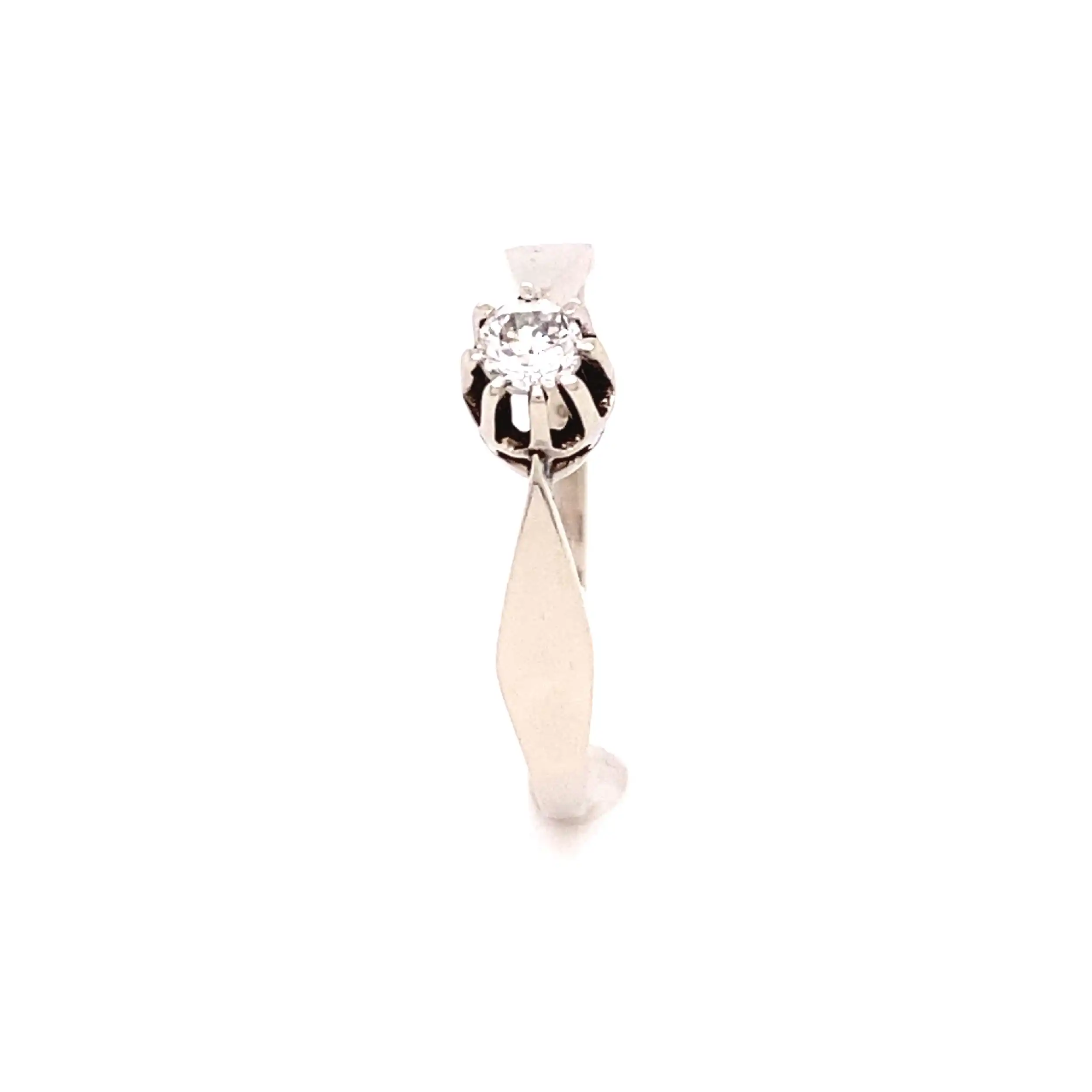 Ring Weißgold mit Solitär Brillant