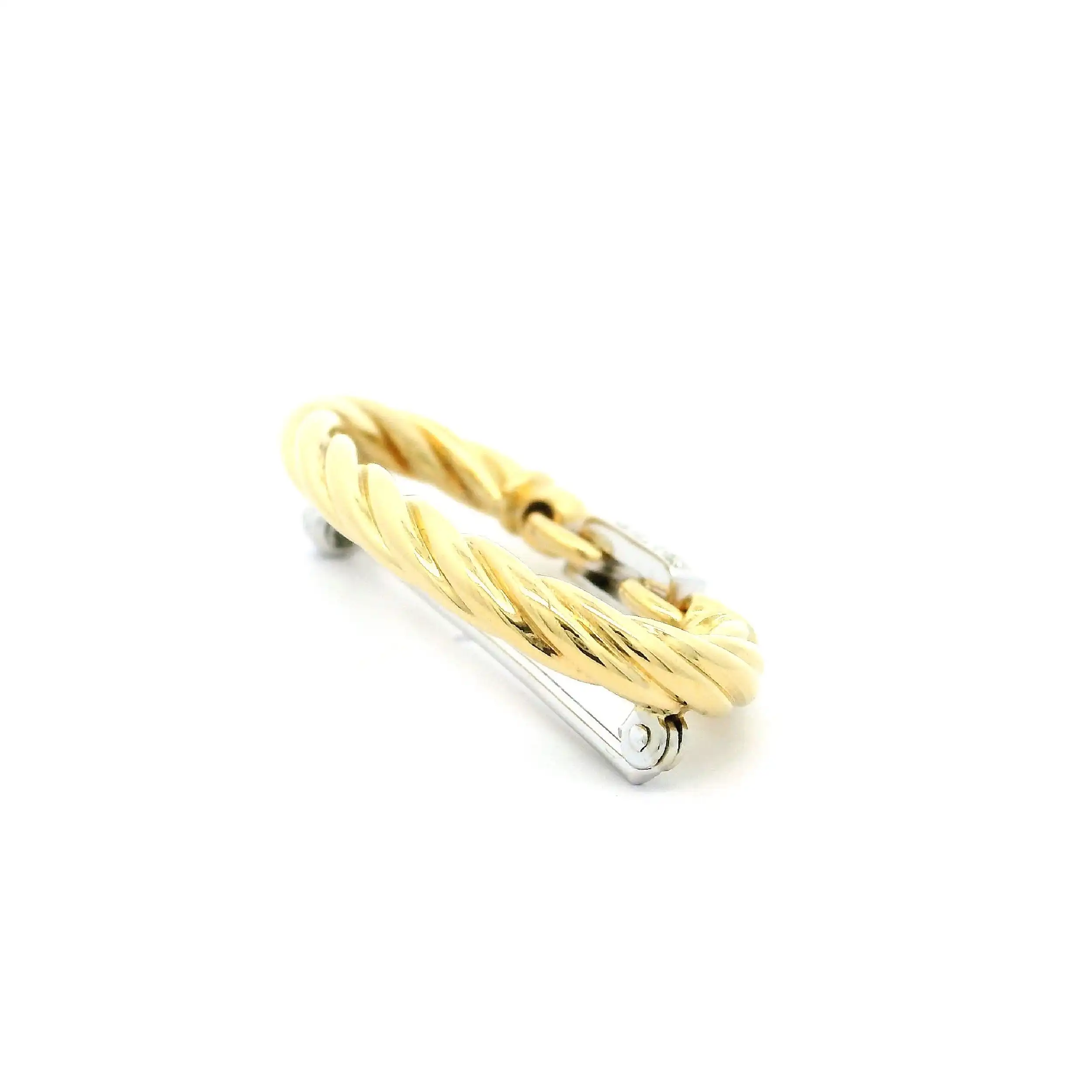 Brosche Bicolor mit Diamanten Brosche Bicolor mit Diamanten
