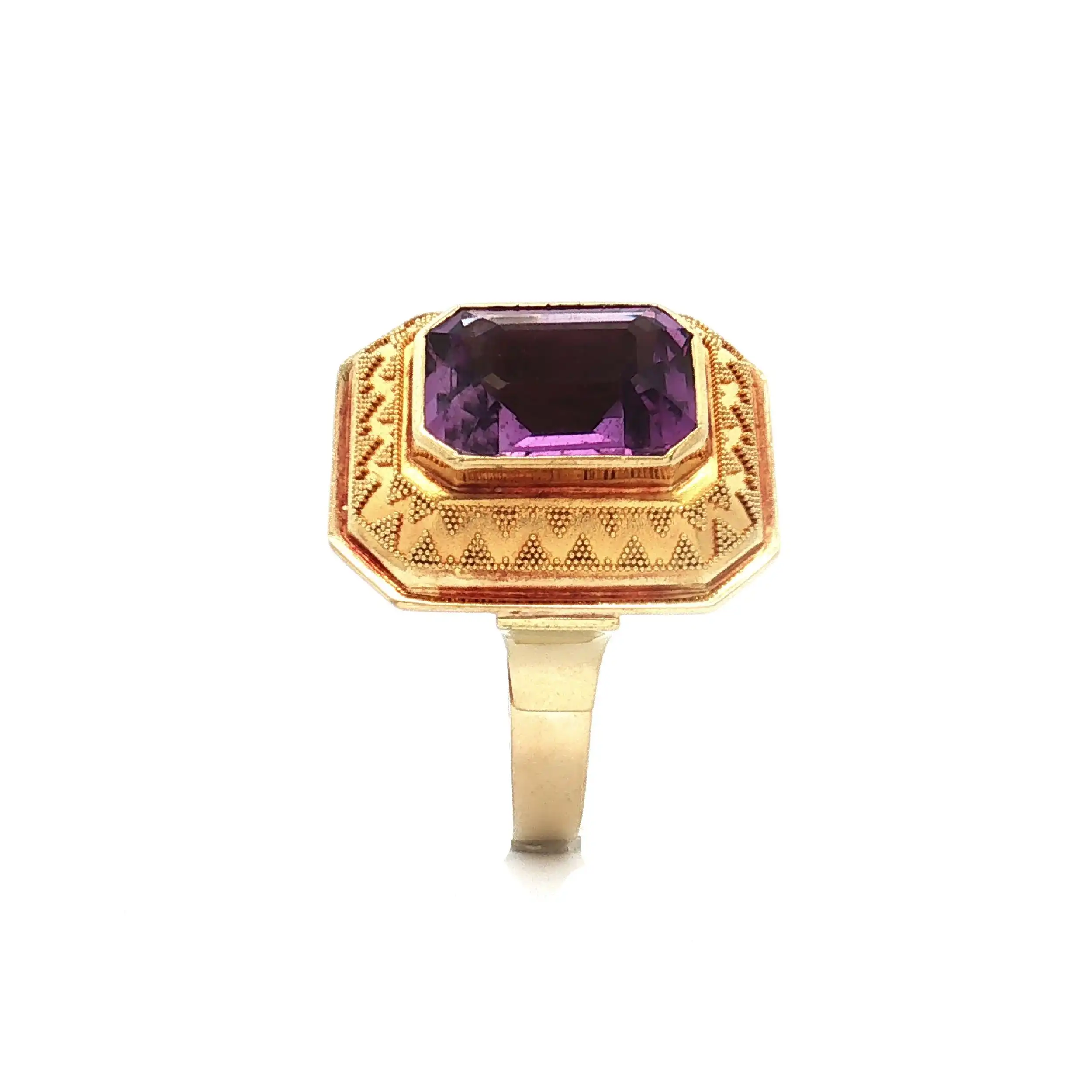 Ring Gelbgold mit Amethyst Ring Gelbgold mit Amethyst