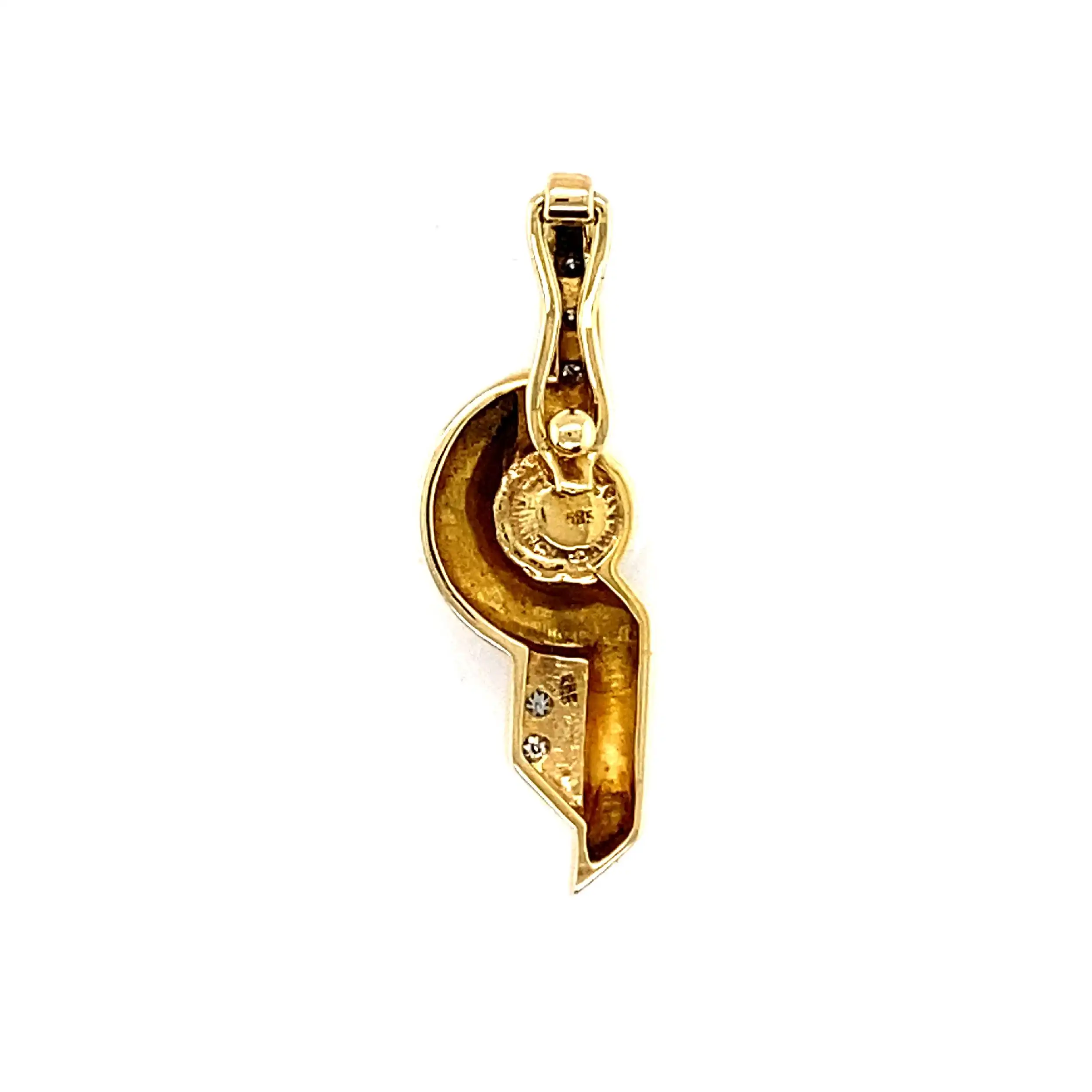 Anhänger/Clip Gelbgold mit Perle & Diamanten Anhänger/Clip Gelbgold mit Perle & Diamanten