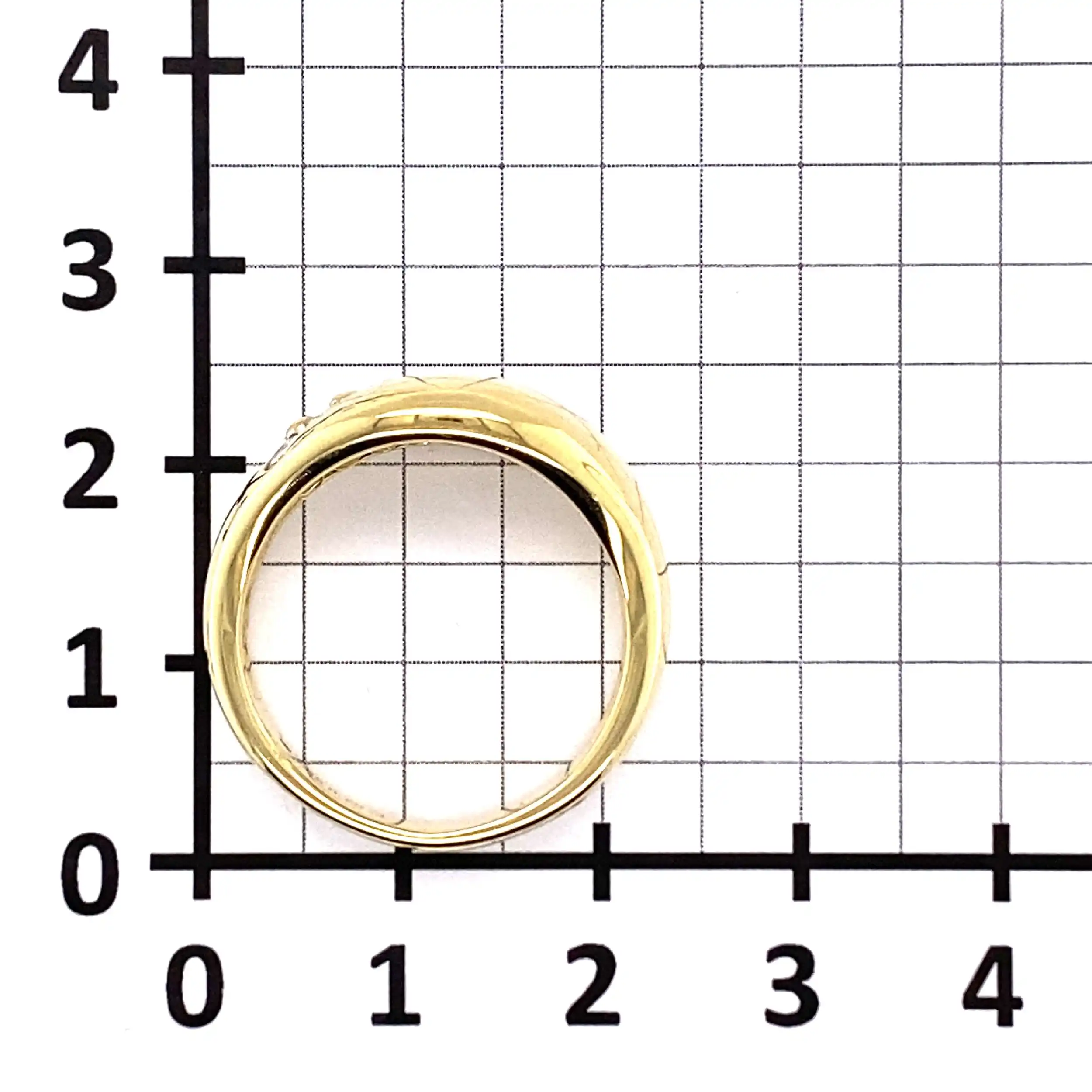 Ring Gelbgold mit Brillanten, graviert mit 0,75ct. Ring Gelbgold mit Brillanten, graviert mit 0,75ct.