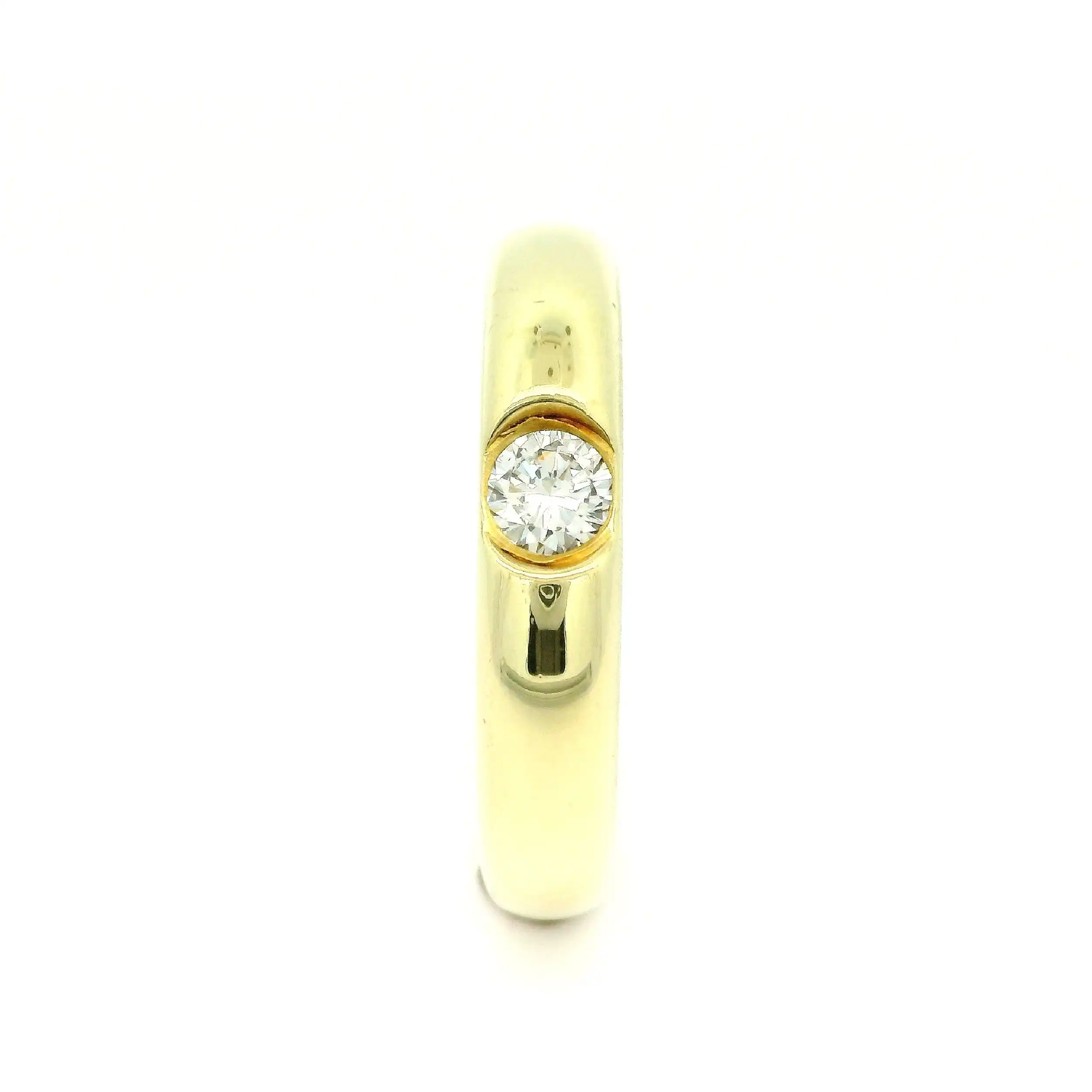 Solitärring Gelbgold mit Brillanten
