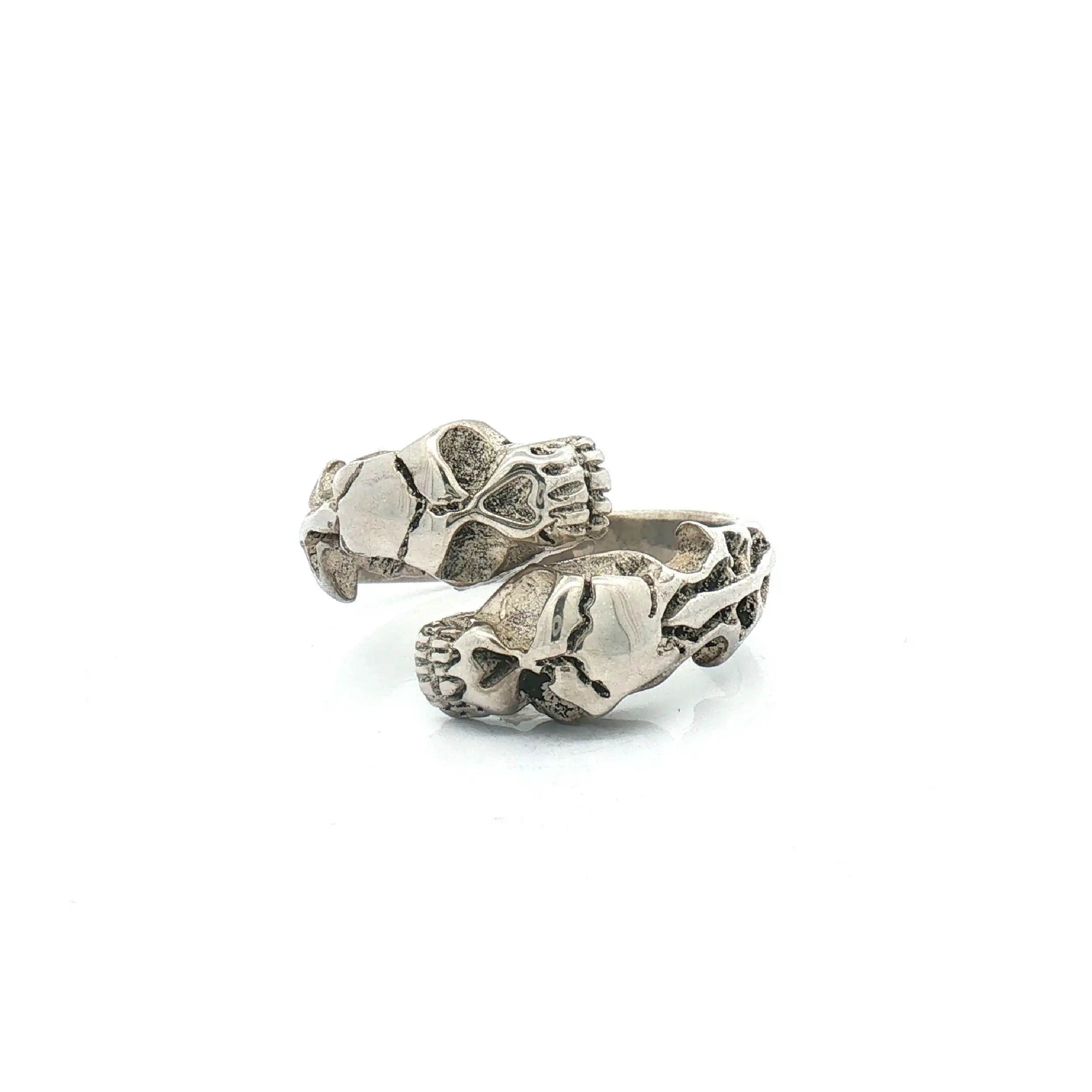 Ring Silber mit Totenkopf