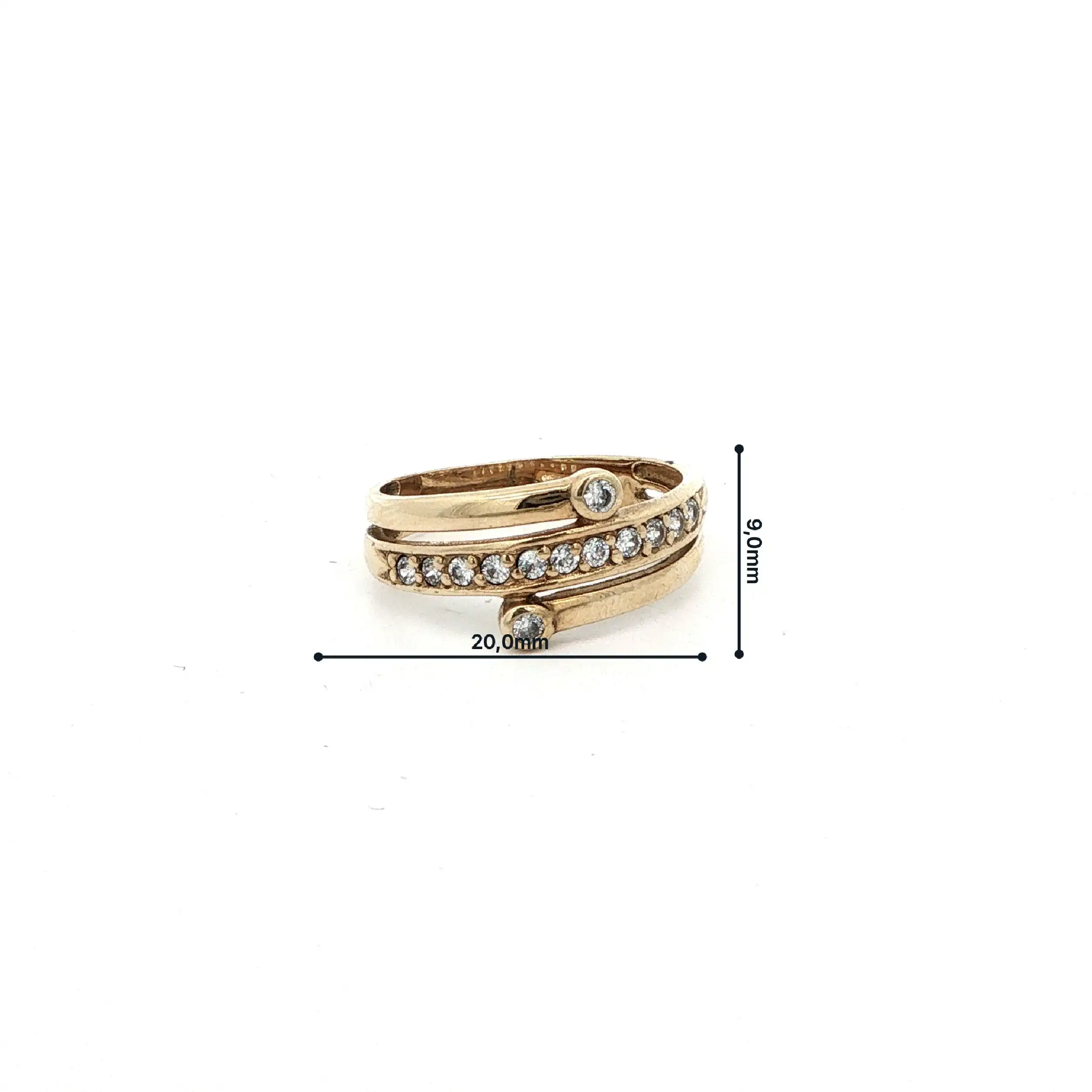 Ring Gelbgold mit Zirkonia