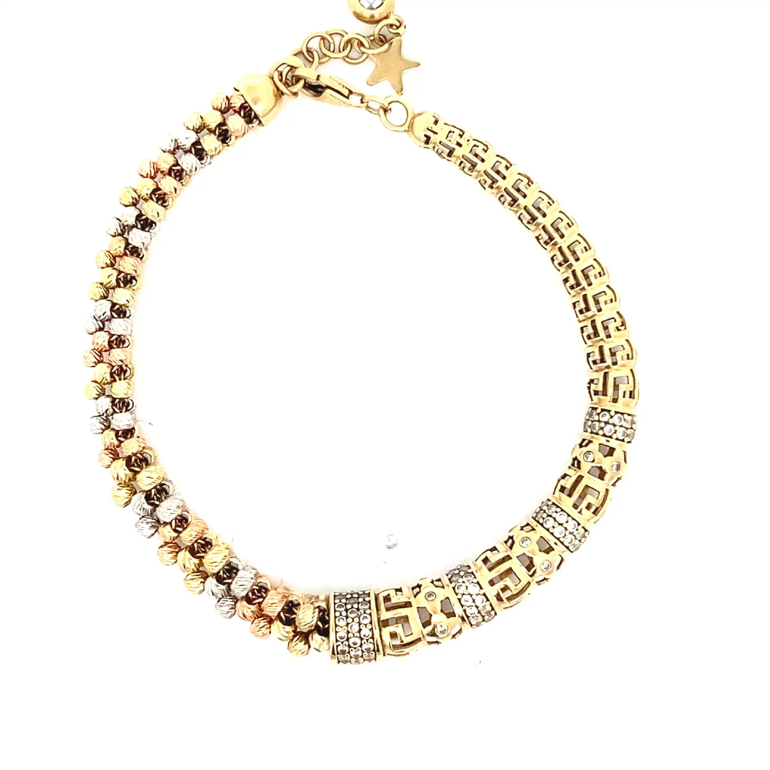 Armband Tricolor mit Zirkonia Armband Tricolor mit Zirkonia