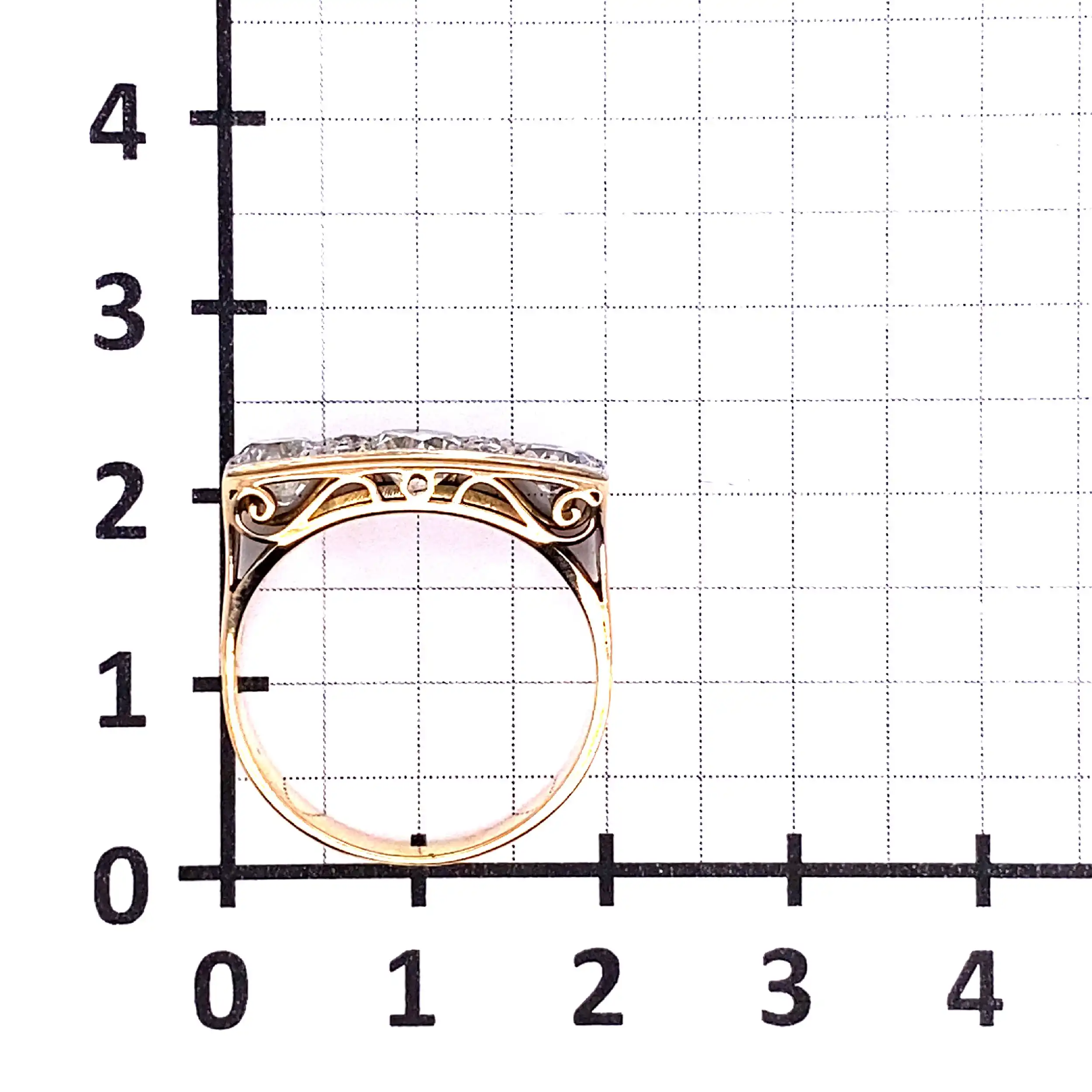 Ring Tricolor mit Brillanten Ring Tricolor mit Brillanten
