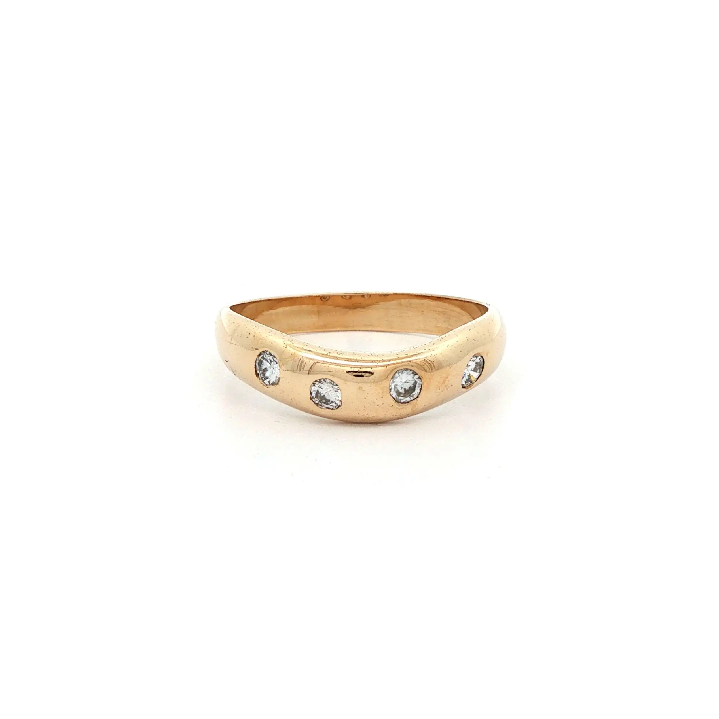 Ring Gelbgold mit Brillanten