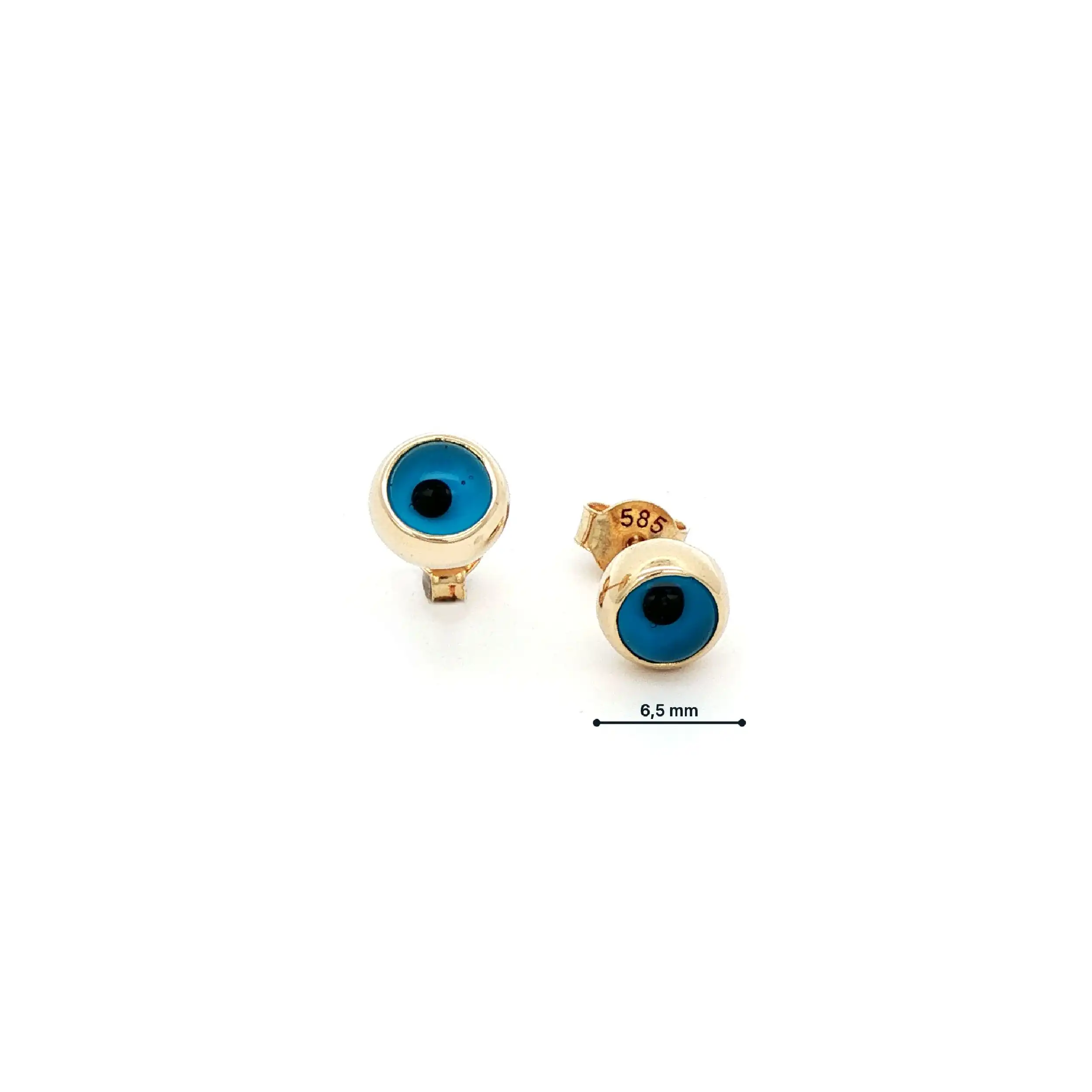 Ohrstecker Gelbgold mit "Auge" Ohrstecker Gelbgold mit "Auge"