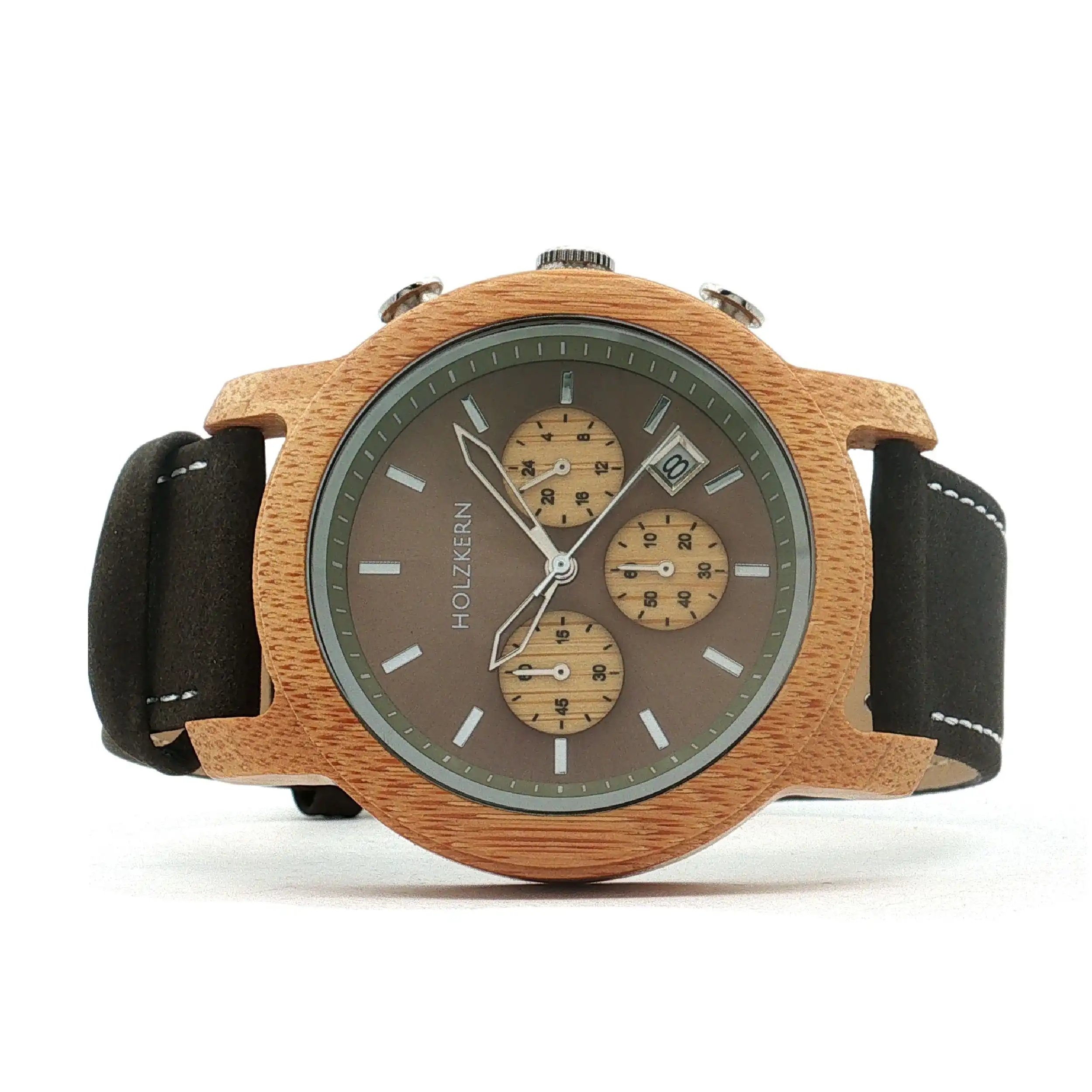 Herrenuhr Holzkern Chronograph