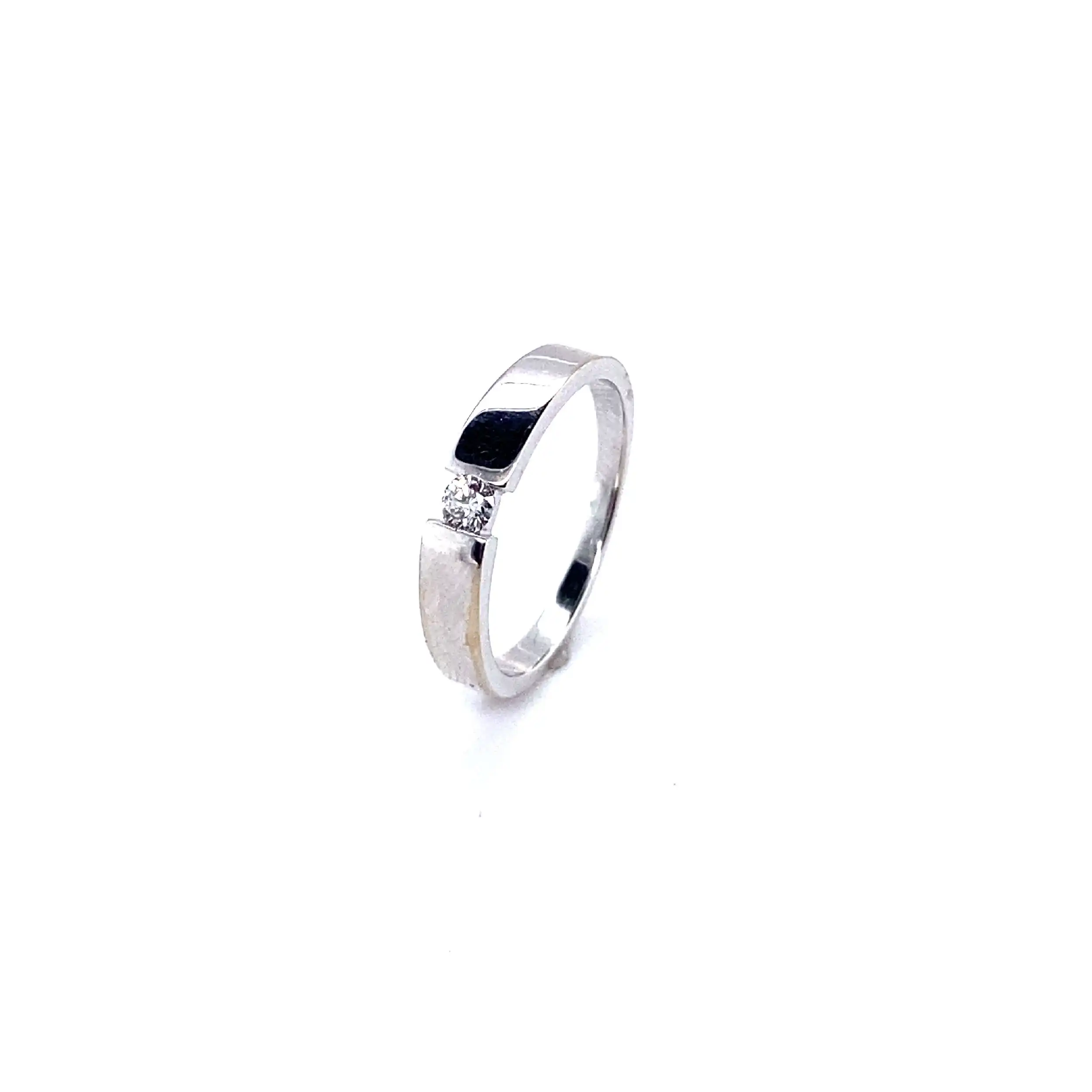 Ring Weißgold mit Brillant Ring Weißgold mit Brillant