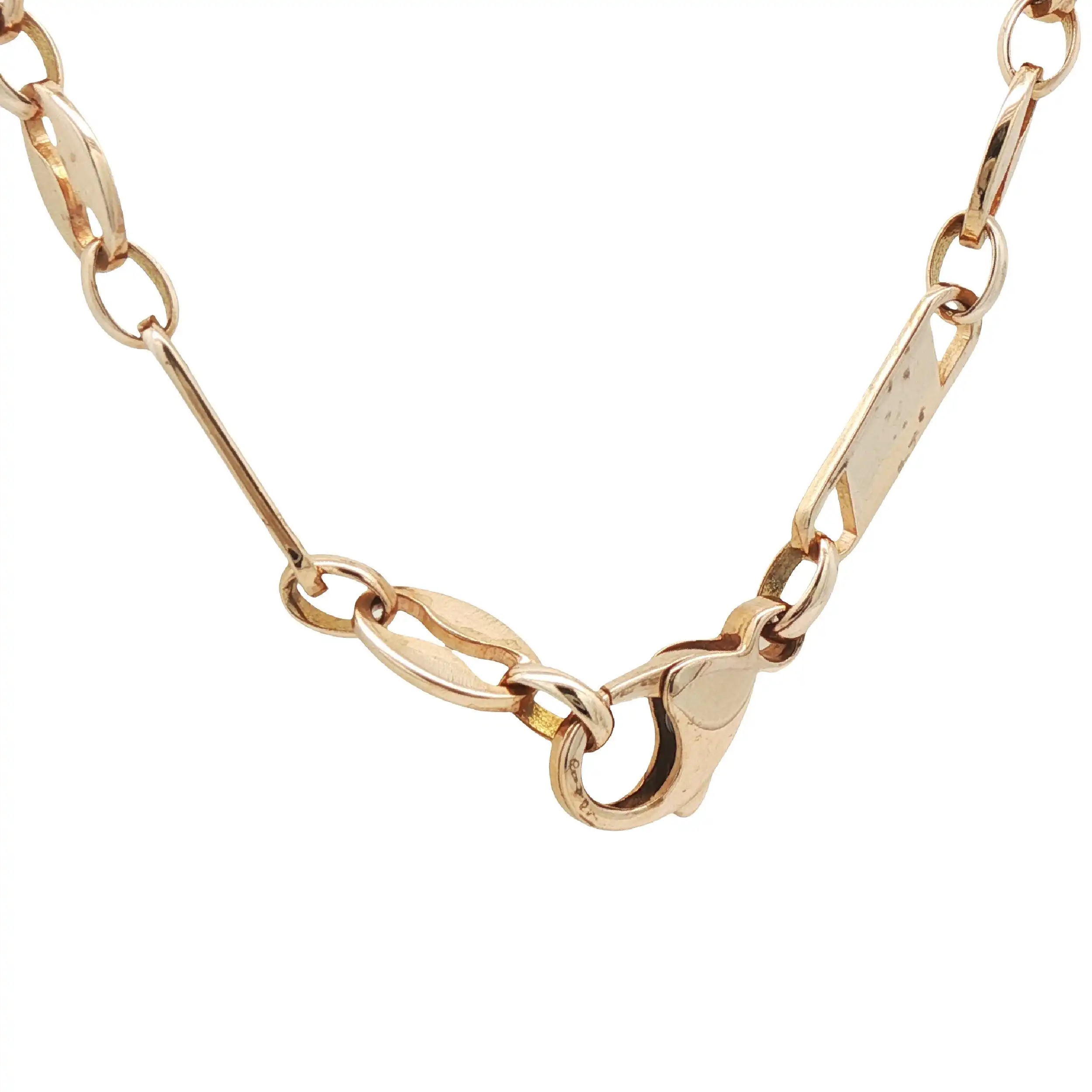 Plattenkette Gelbgold