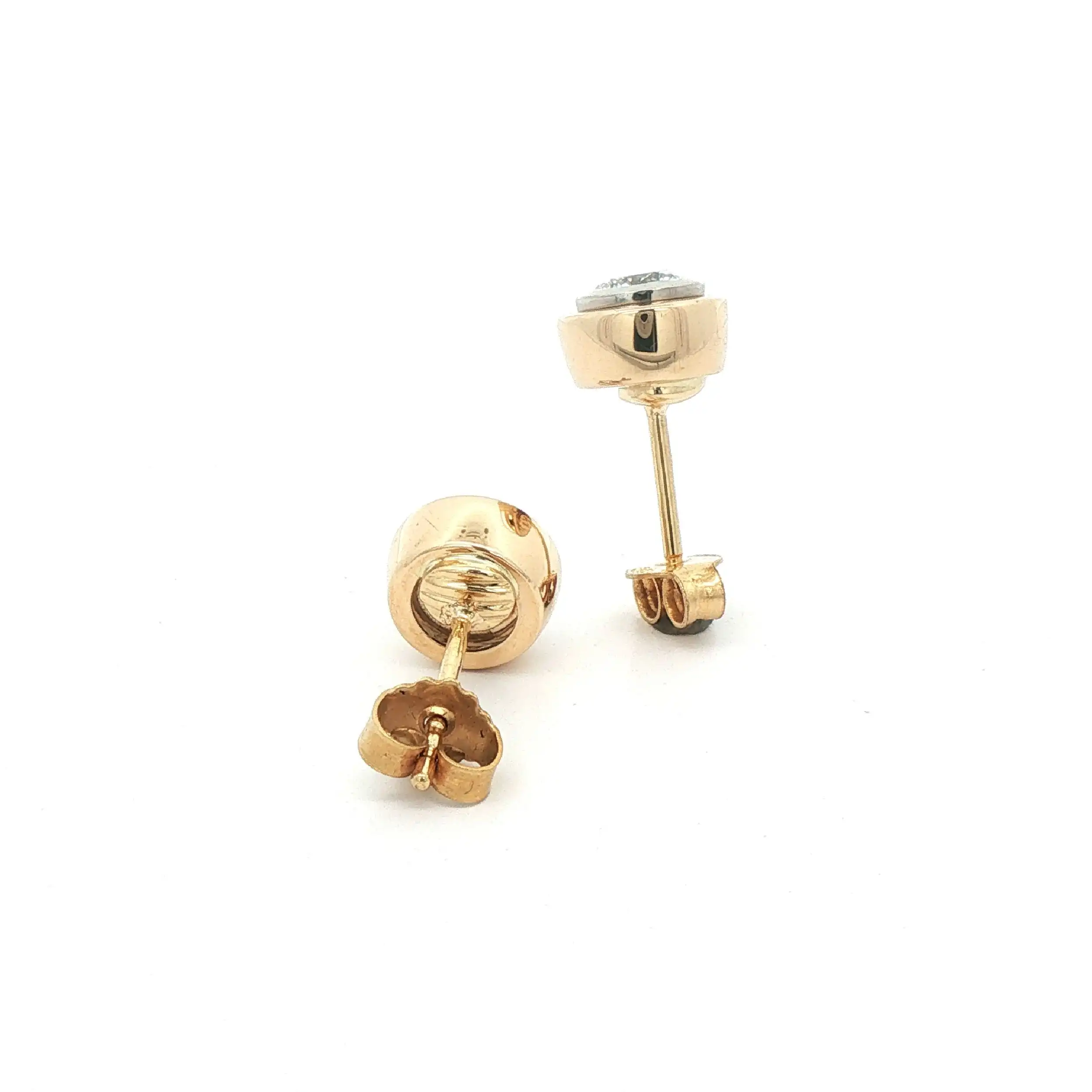 Ohrstecker Bicolor mit Brillanten