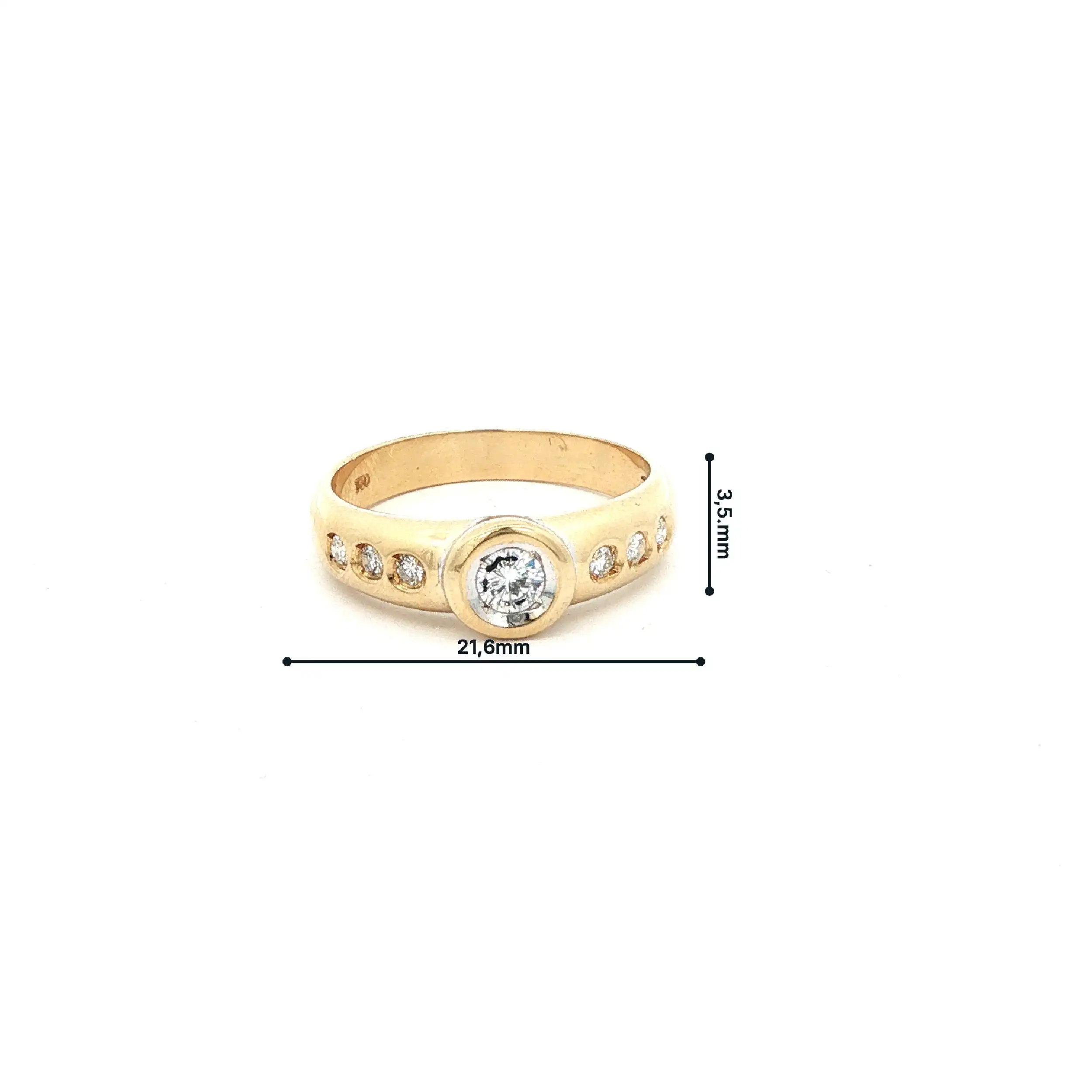 Ring Gelbgold mit Brillanten