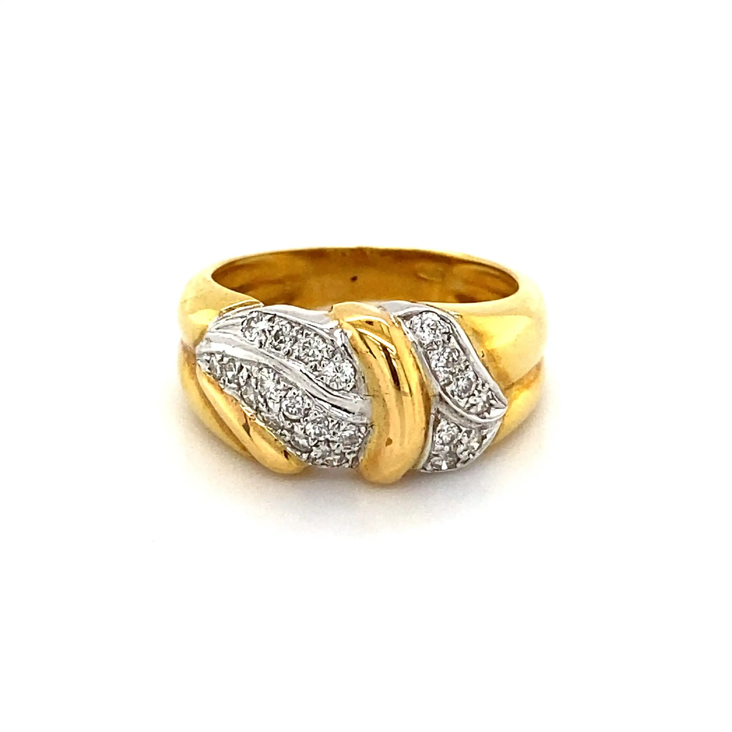 Ring Bicolor mit Brillanten Ring Bicolor mit Brillanten