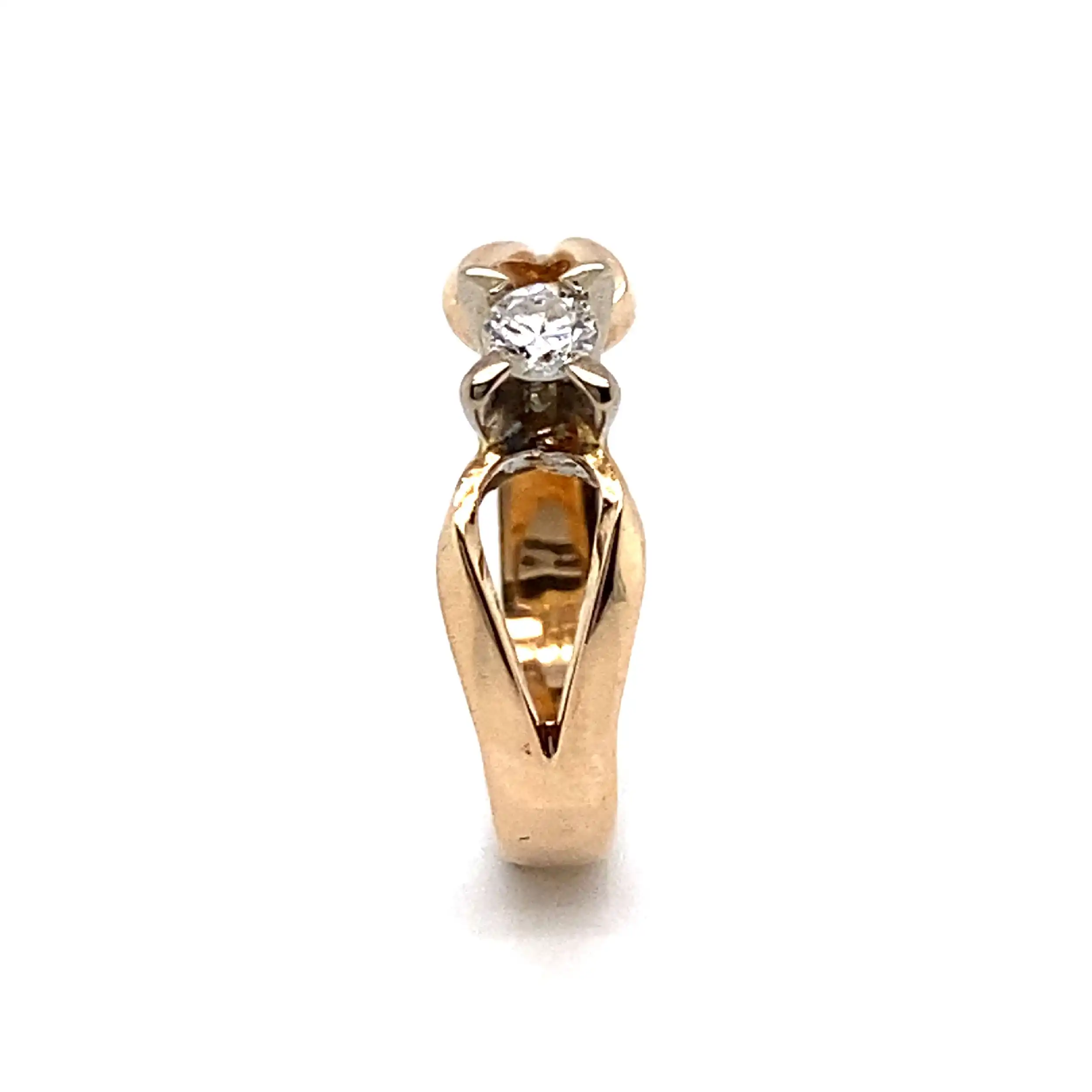 Ring Gelbgold mit Brillant Ring Gelbgold mit Brillant