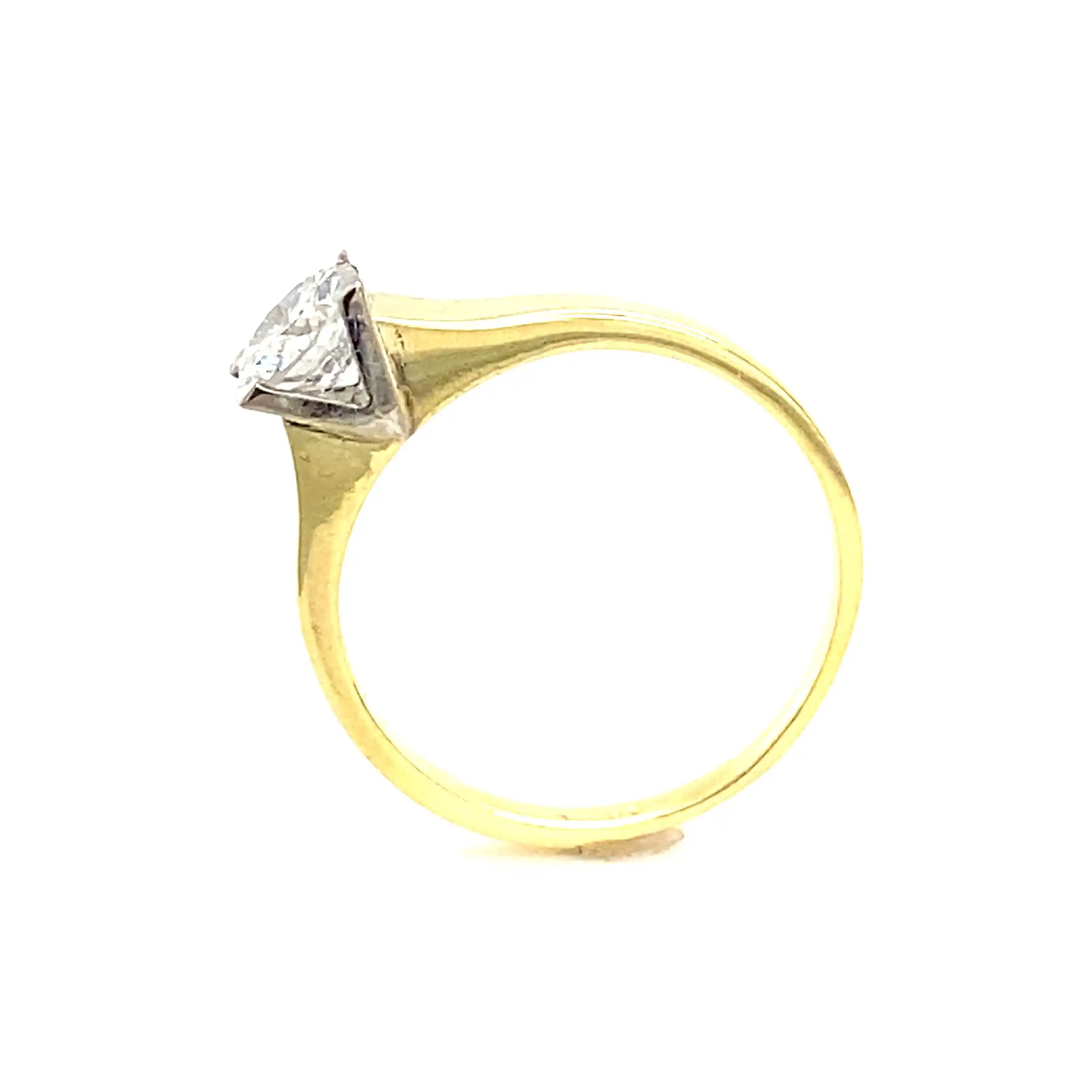 Ring Bicolor mit Brillant Ring Bicolor mit Brillant