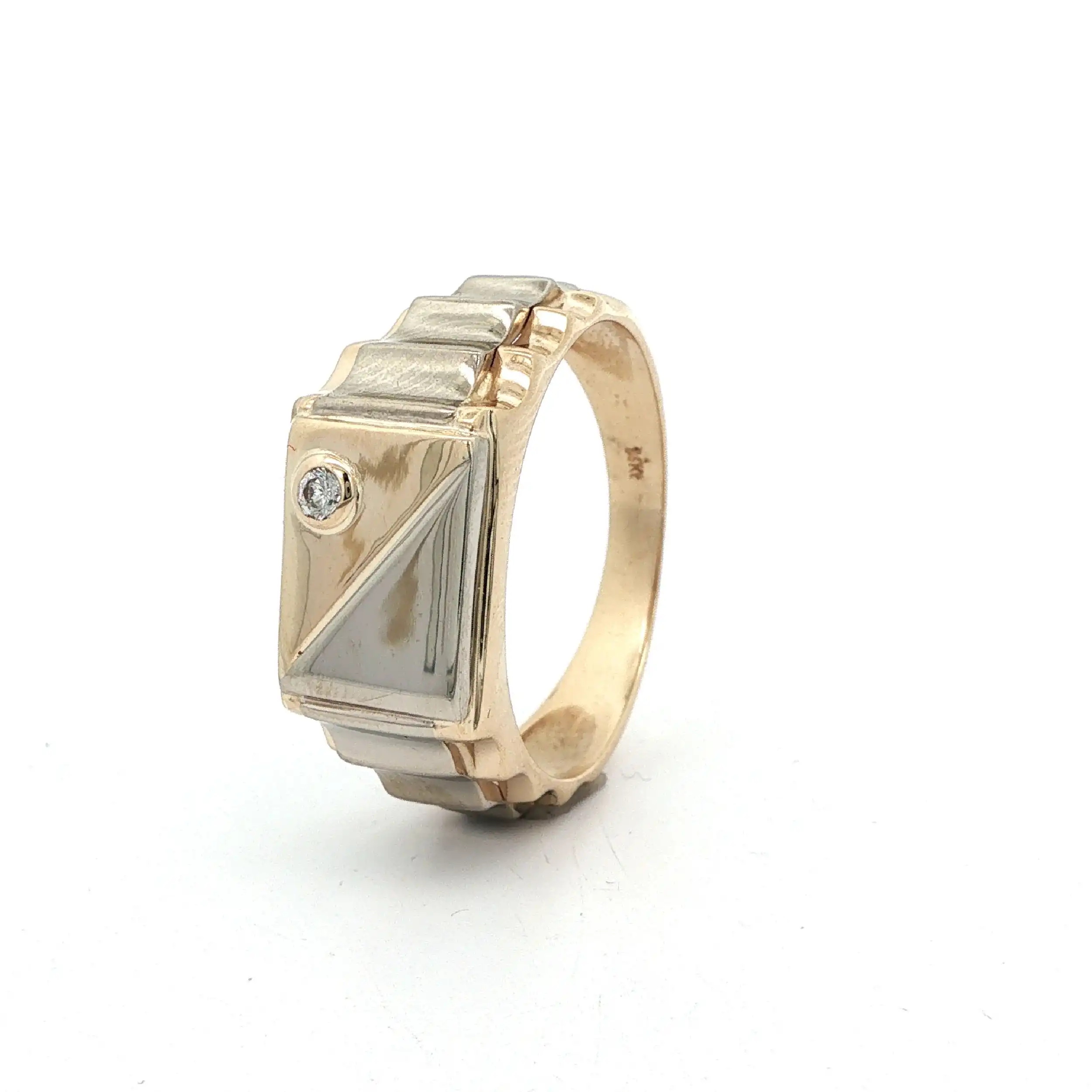 Ring Bicolor mit Zirkonia