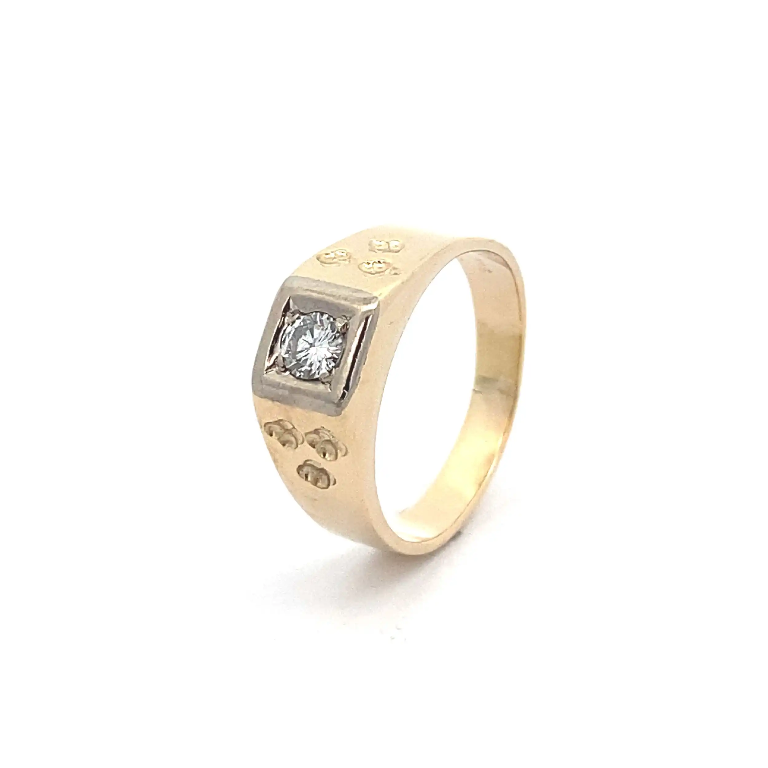 Ring Bicolor mit Brillant