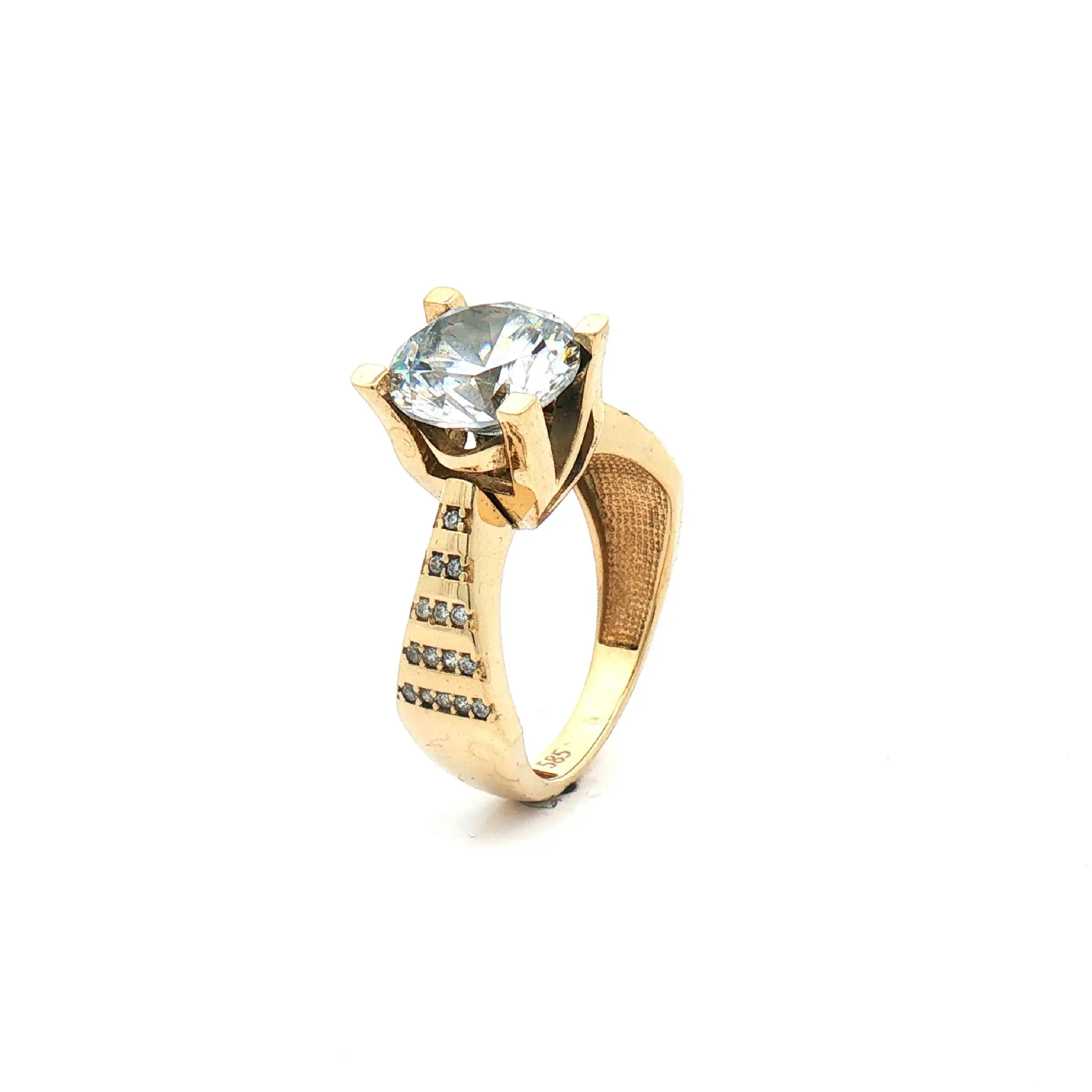 Ring Gelbgold mit Zirkonia Ring Gelbgold mit Zirkonia